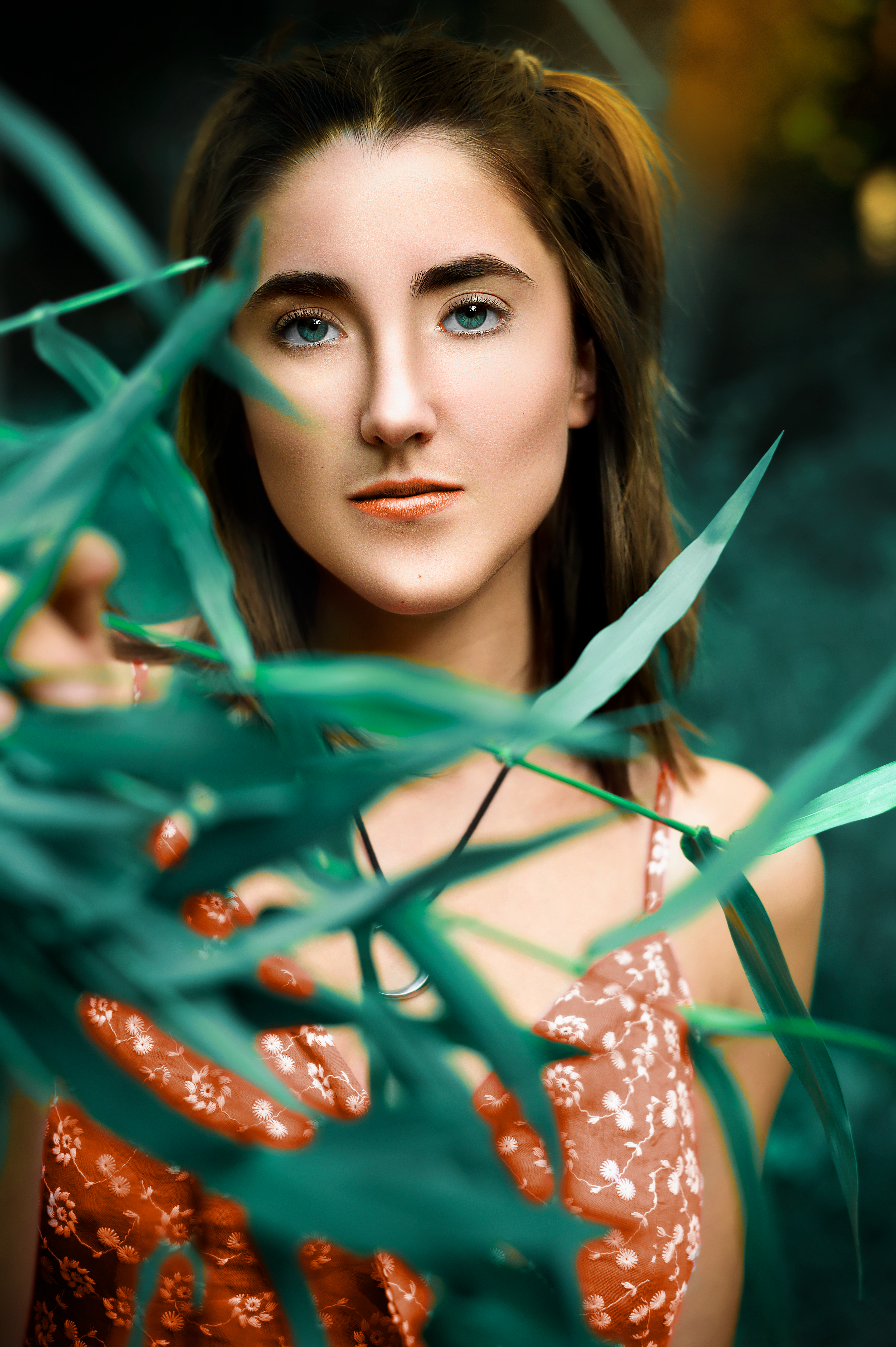 A beauty portrait of Alexandria at the park