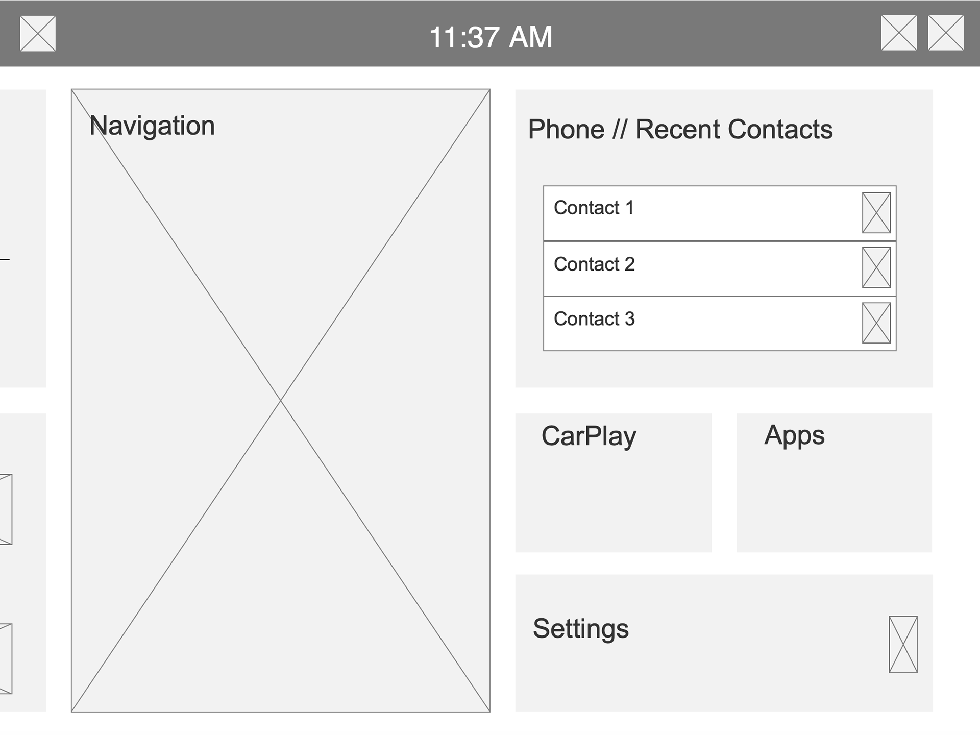 Home wireframe
