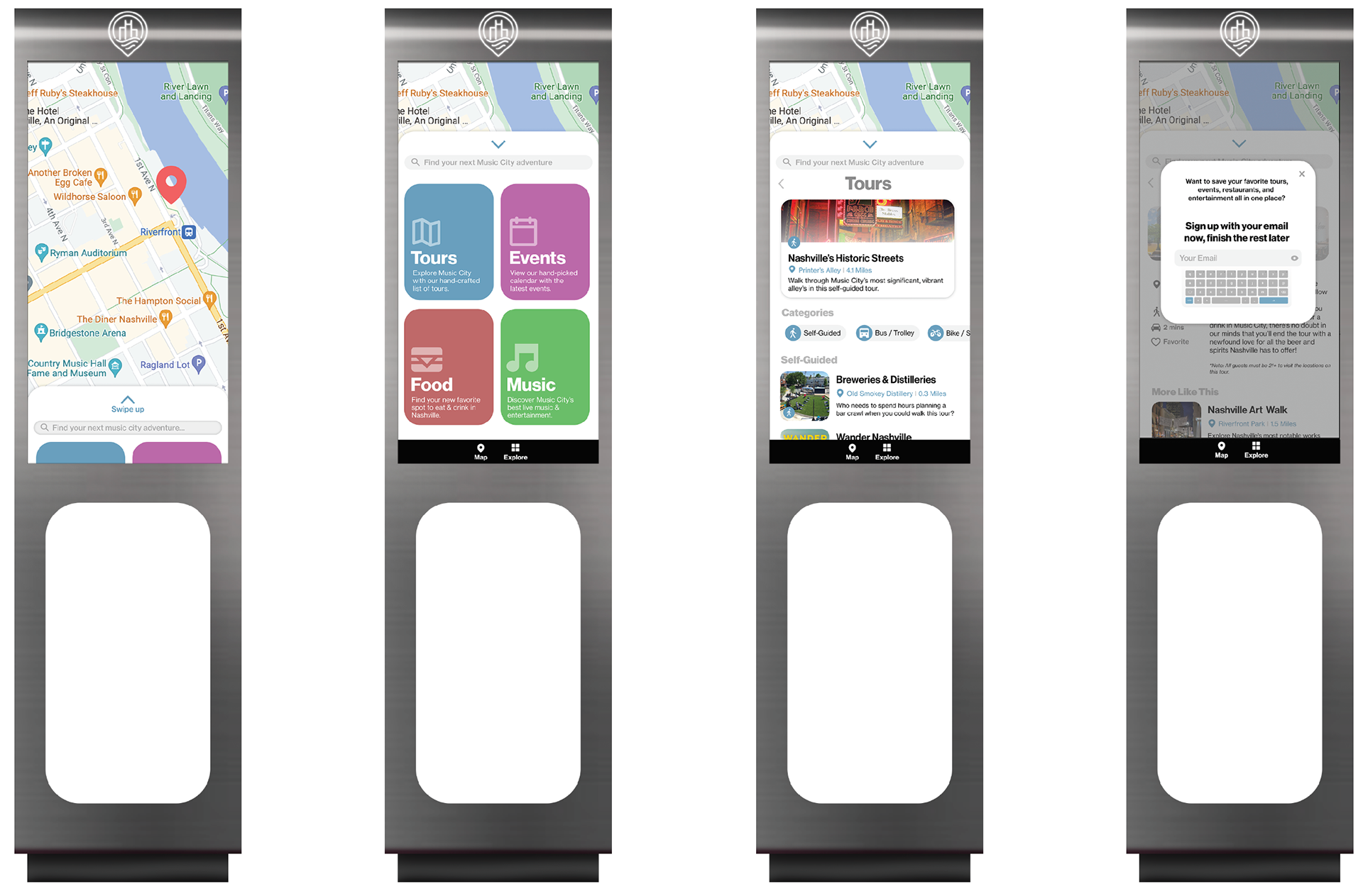 Final kiosk interface design
