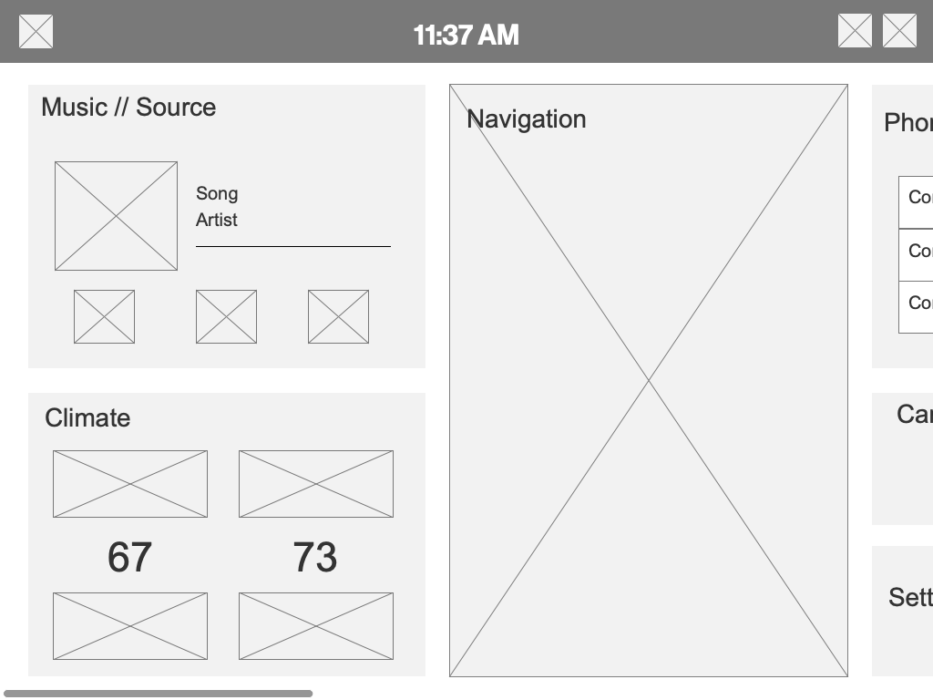 Home wireframe