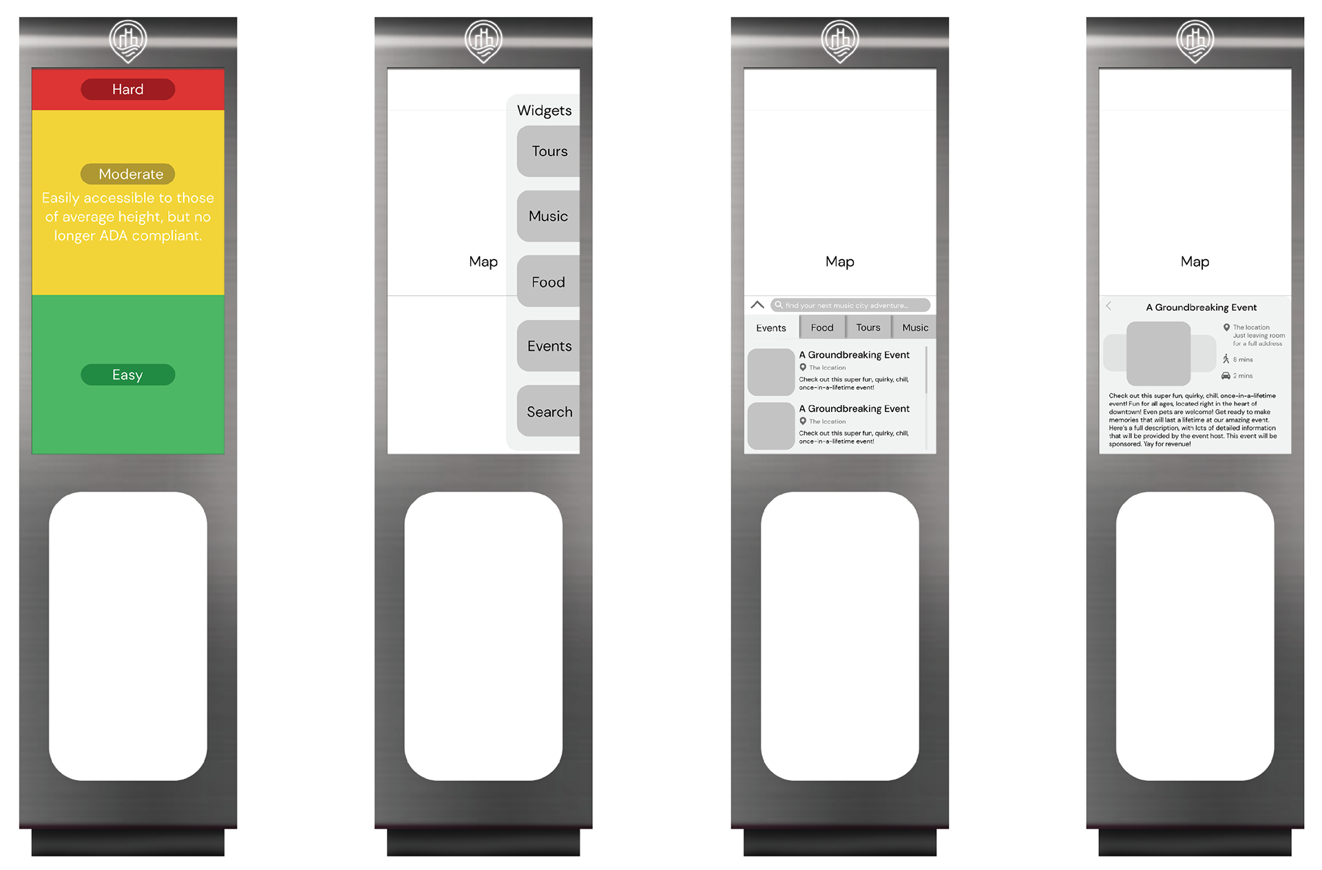 Wireframes compared to ADA compliance guidelines