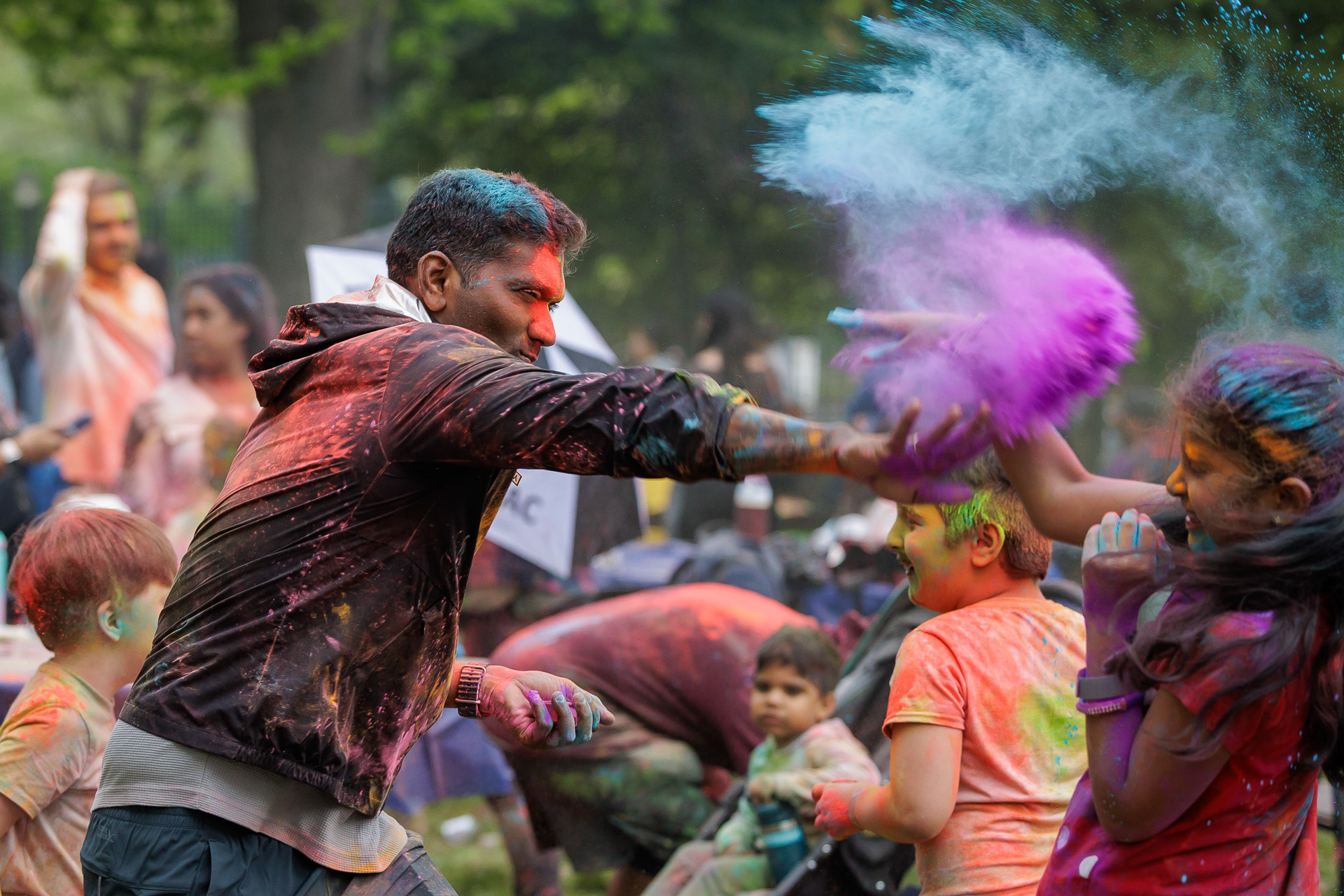 Holi Festival of Colors 2025. Philadelphia, PA.