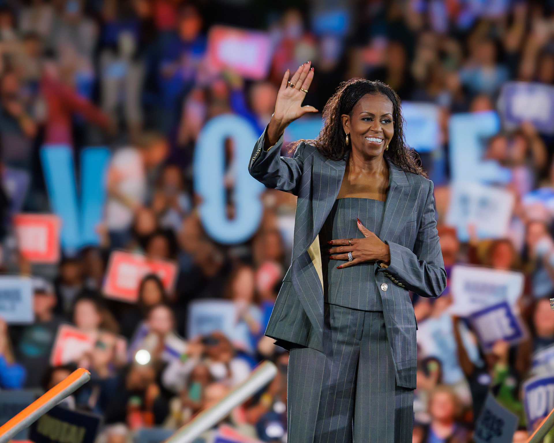 Former First Lady Michelle Obama. Norristown, PA. 2024.