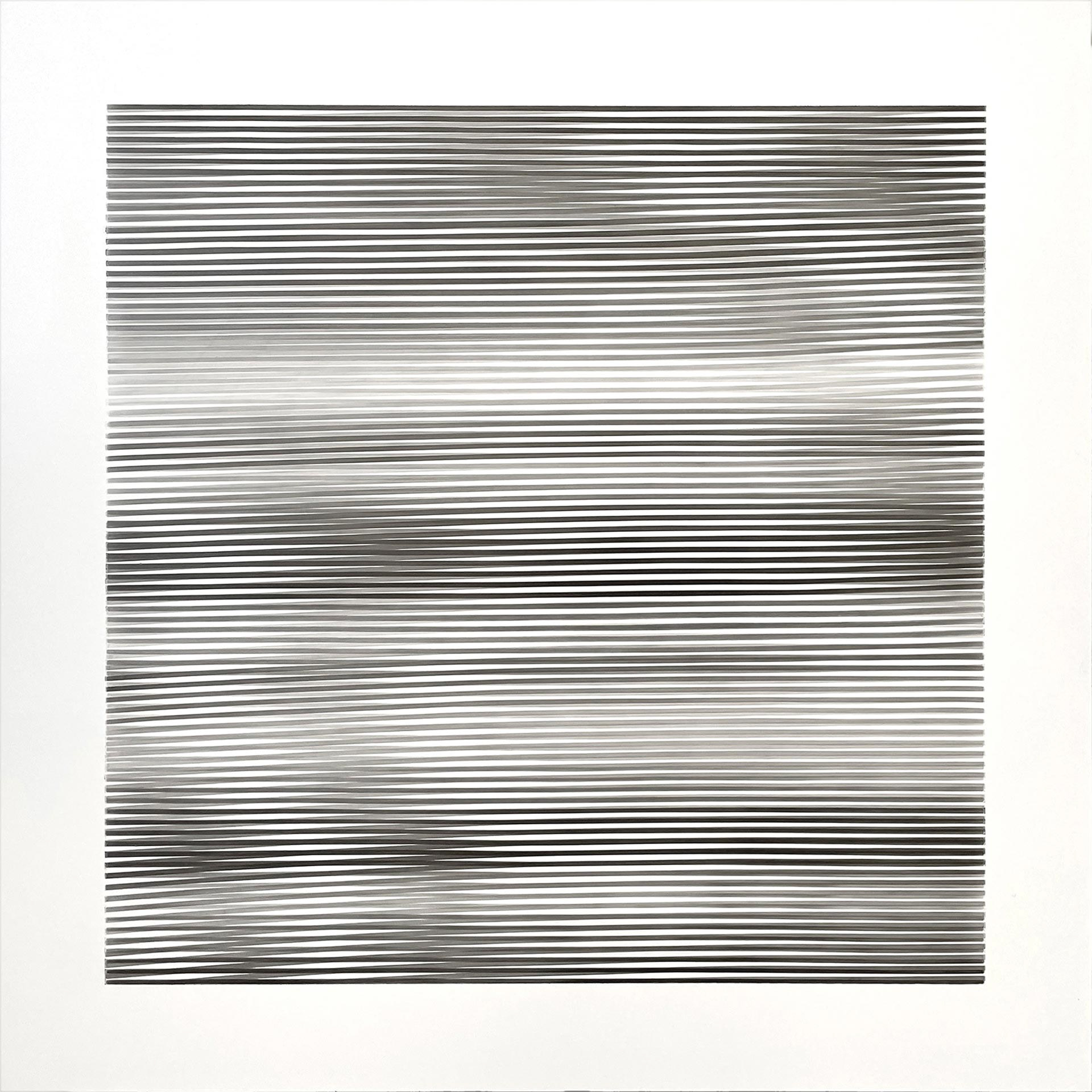 cathodique 1 - Graphite sur Dibond - 50 x 50 cm - 2023