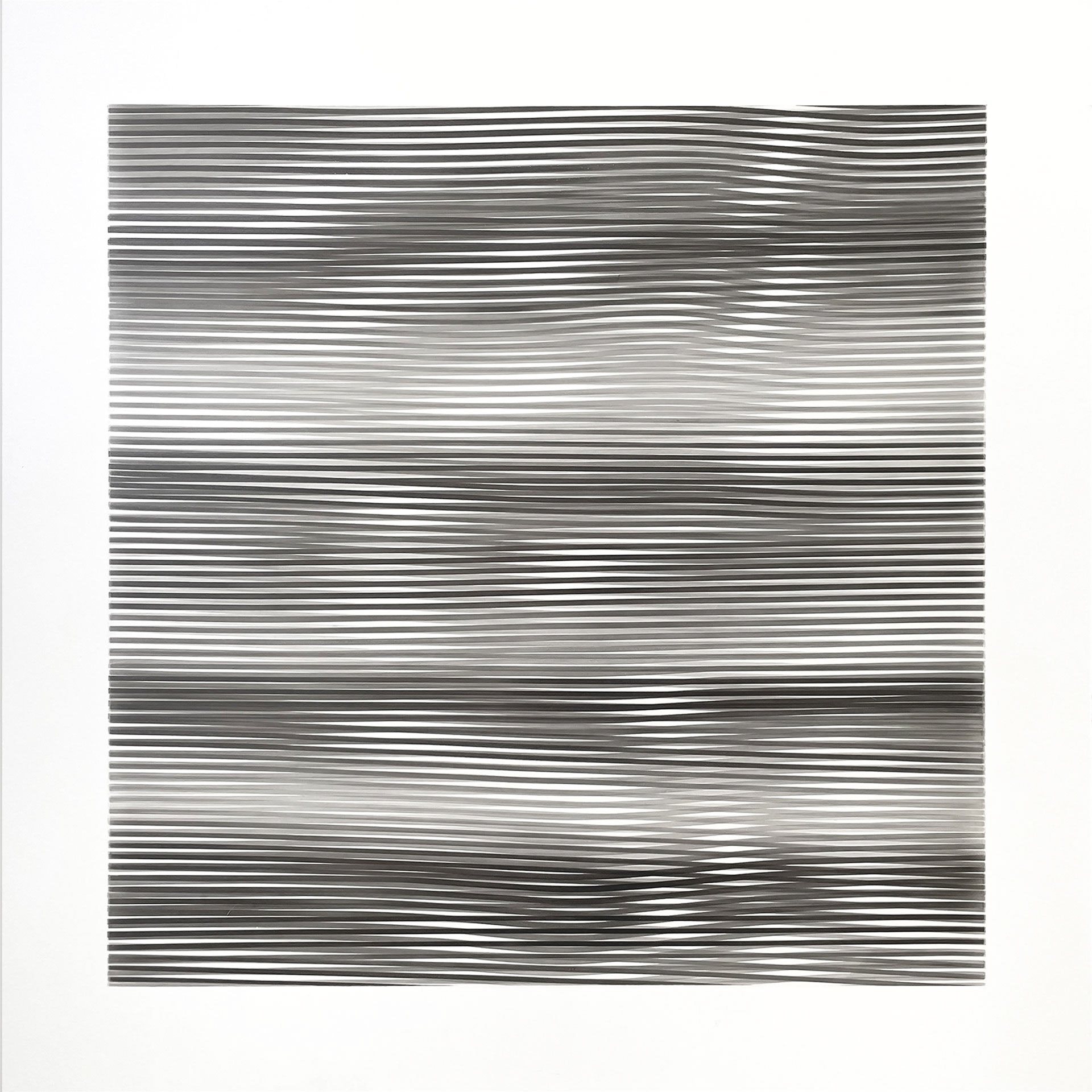 cathodique 3 - graphite sur Dibond - 50 x 50 cm - 2023 - (collection particulière)