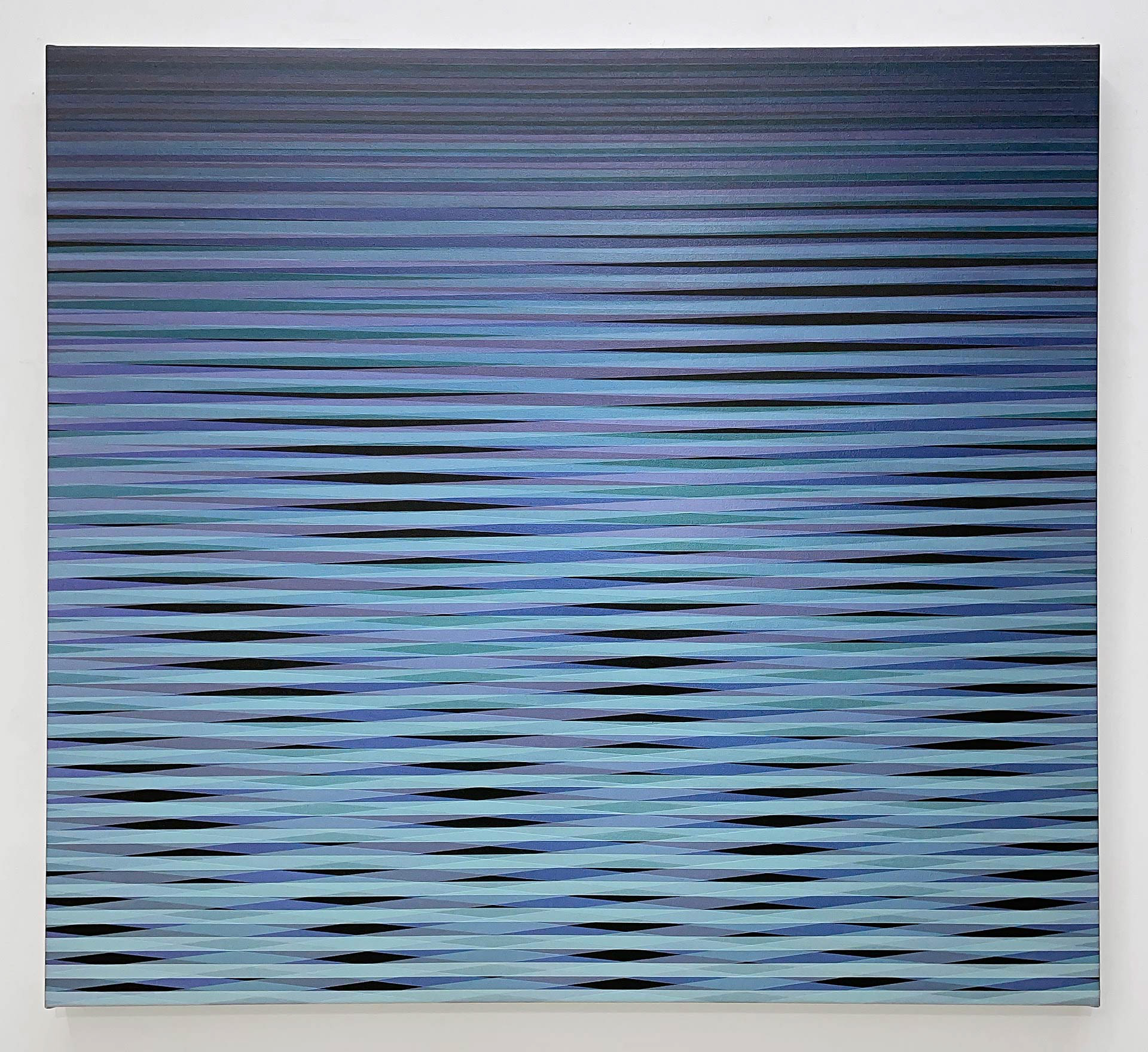 répétitive 69 - acryliques iridescentes sur toile - 90 x 100 cm - 2025