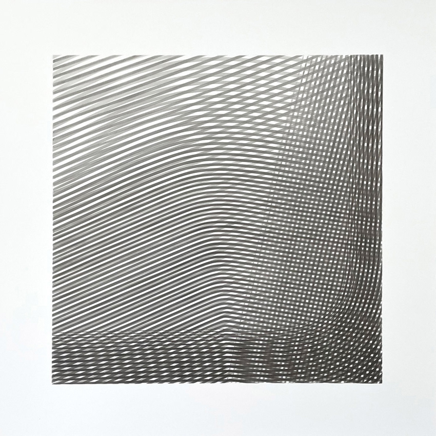 répétitive 14 - graphite sur Dibond - 40 x 40 cm - 2021