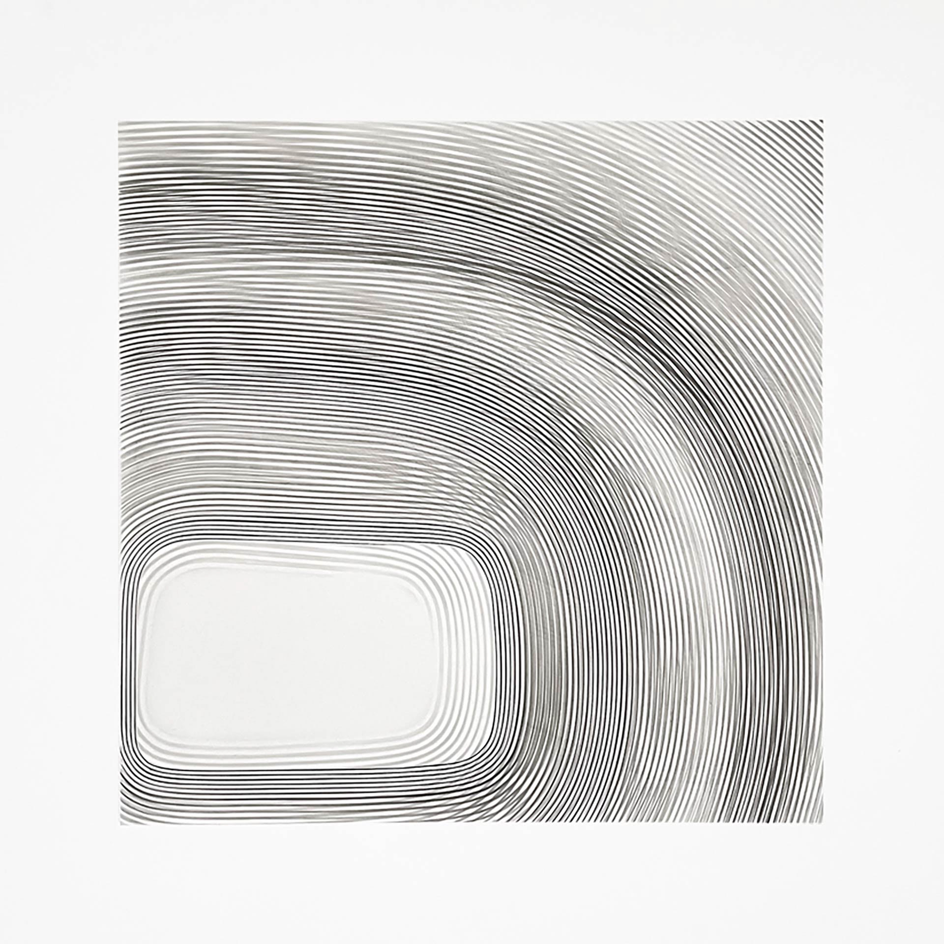 répétitive 28 - graphite sur Dibond - 50 x 50 cm - 2022