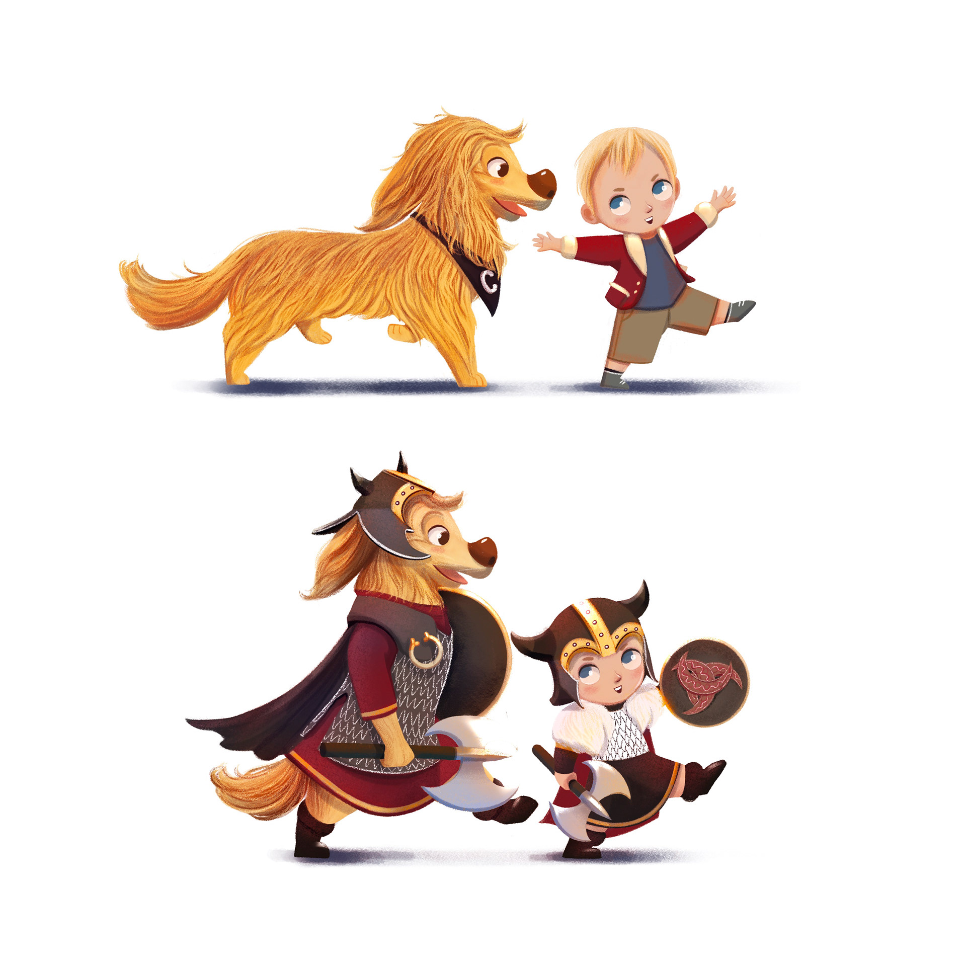 Character Design - Finn & Charlie
