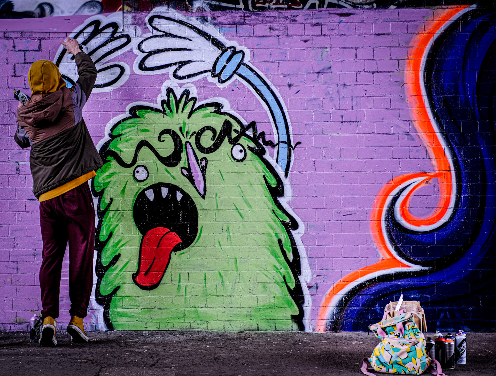 Digbeth Graffiti in progress