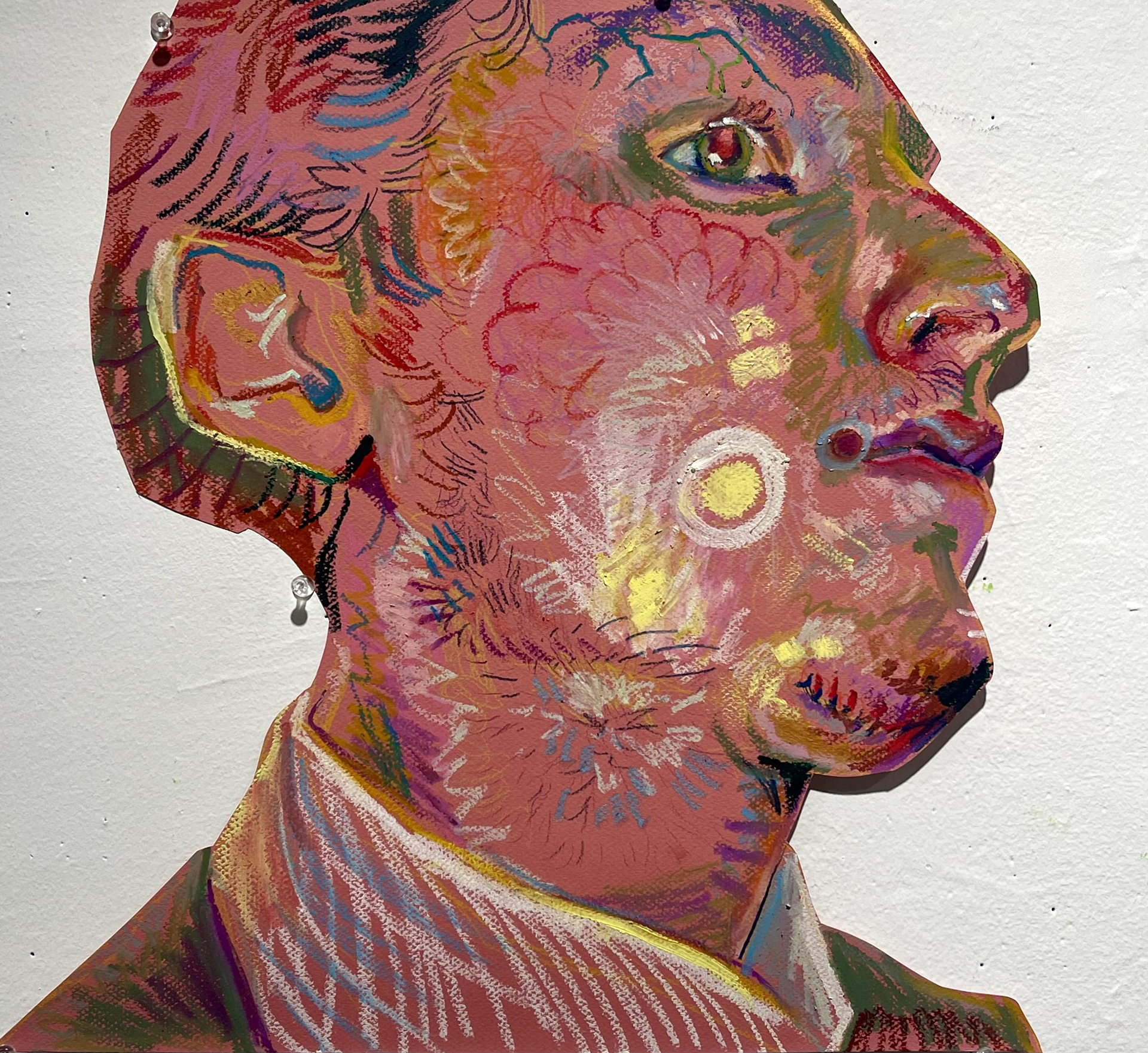 Cheese, pastel, 2024