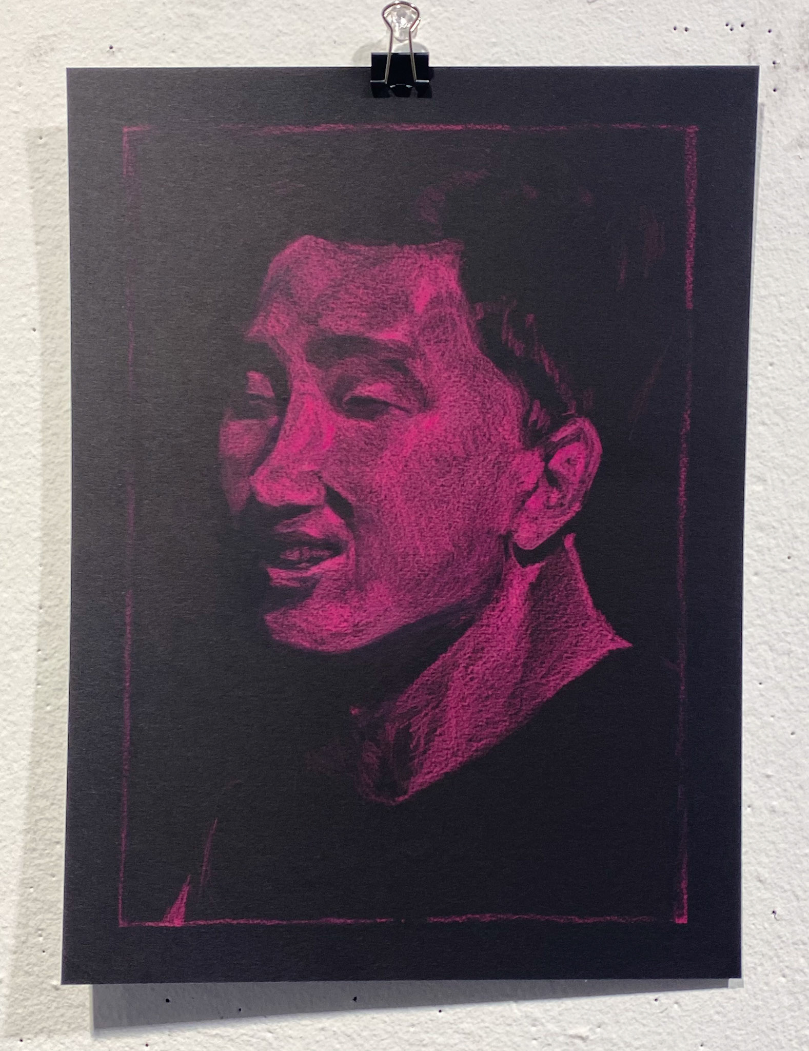 CMA Student in Light, colored pencil on canson, 8" x 10", 2023