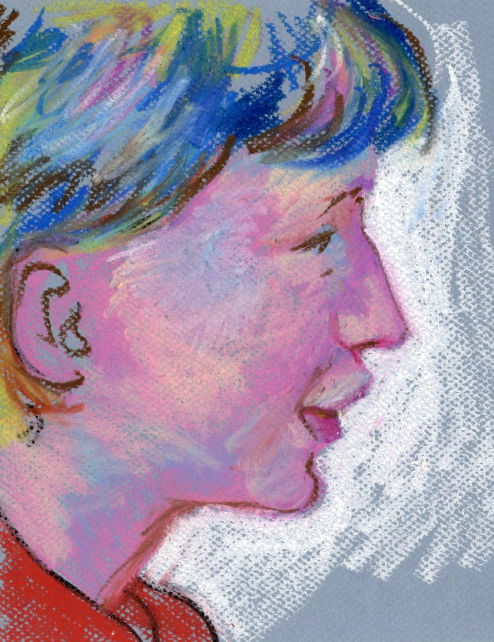 Sage Study, pastel, 8" x 10", 2024