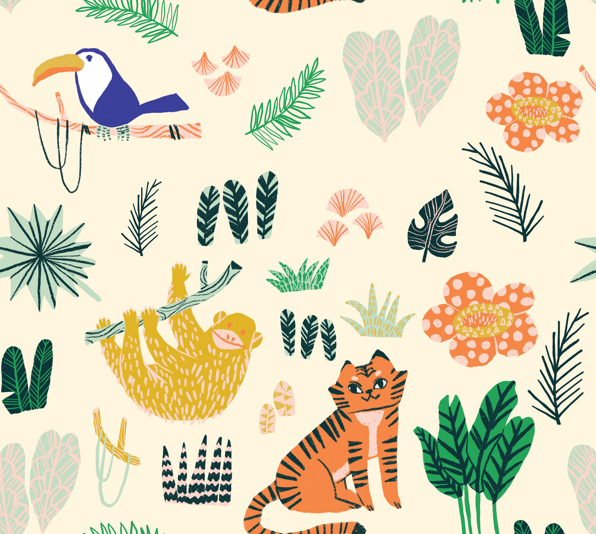 pattern in beige background