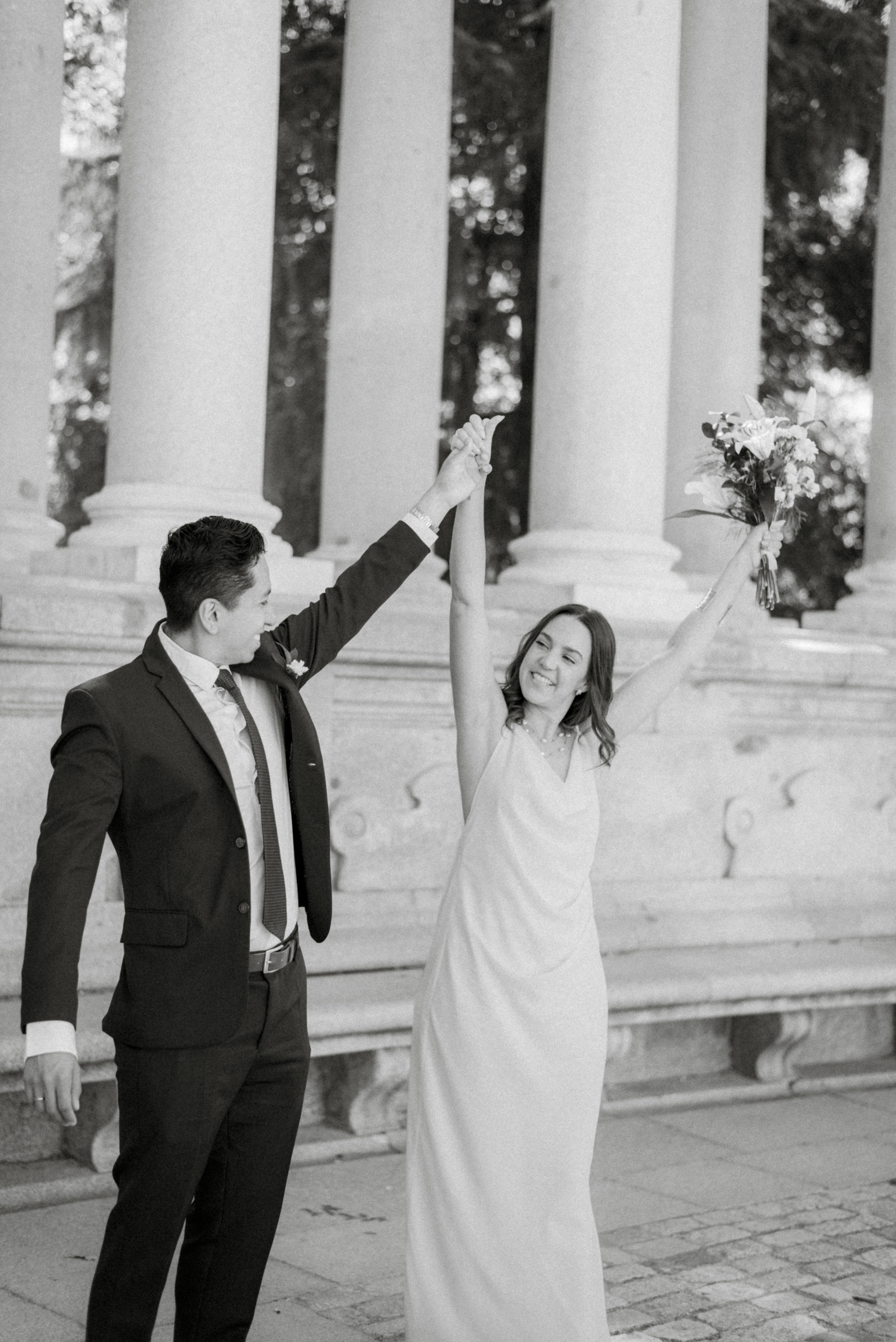 Registro estilo documental de una boda en Madrid