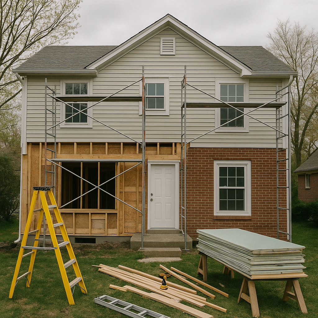 House under renovations
