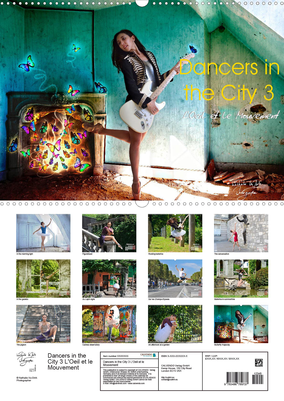 Calendar DANCERS IN THE CITY 3 formats A4, A3, A2