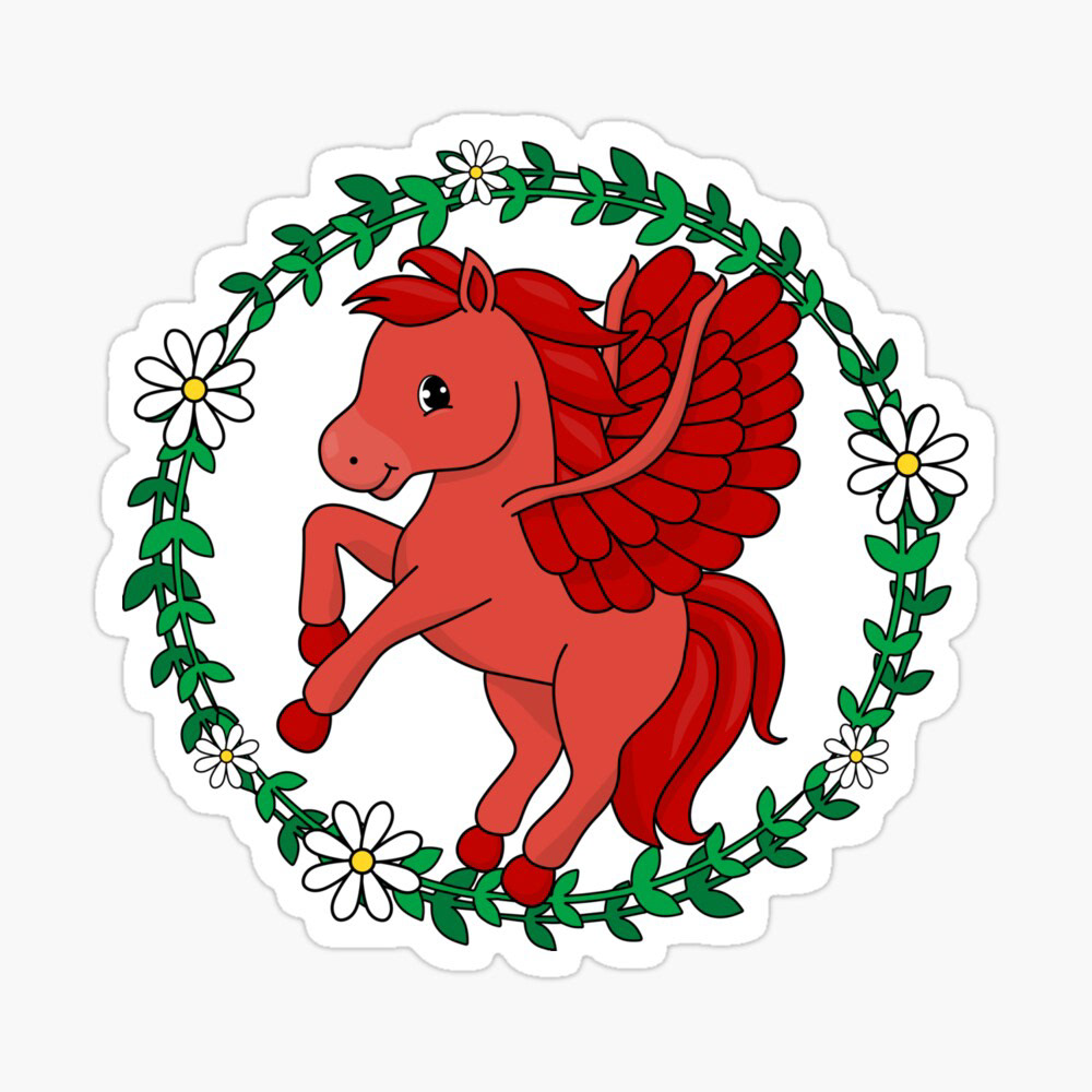 Red Pegasus Class Mascot