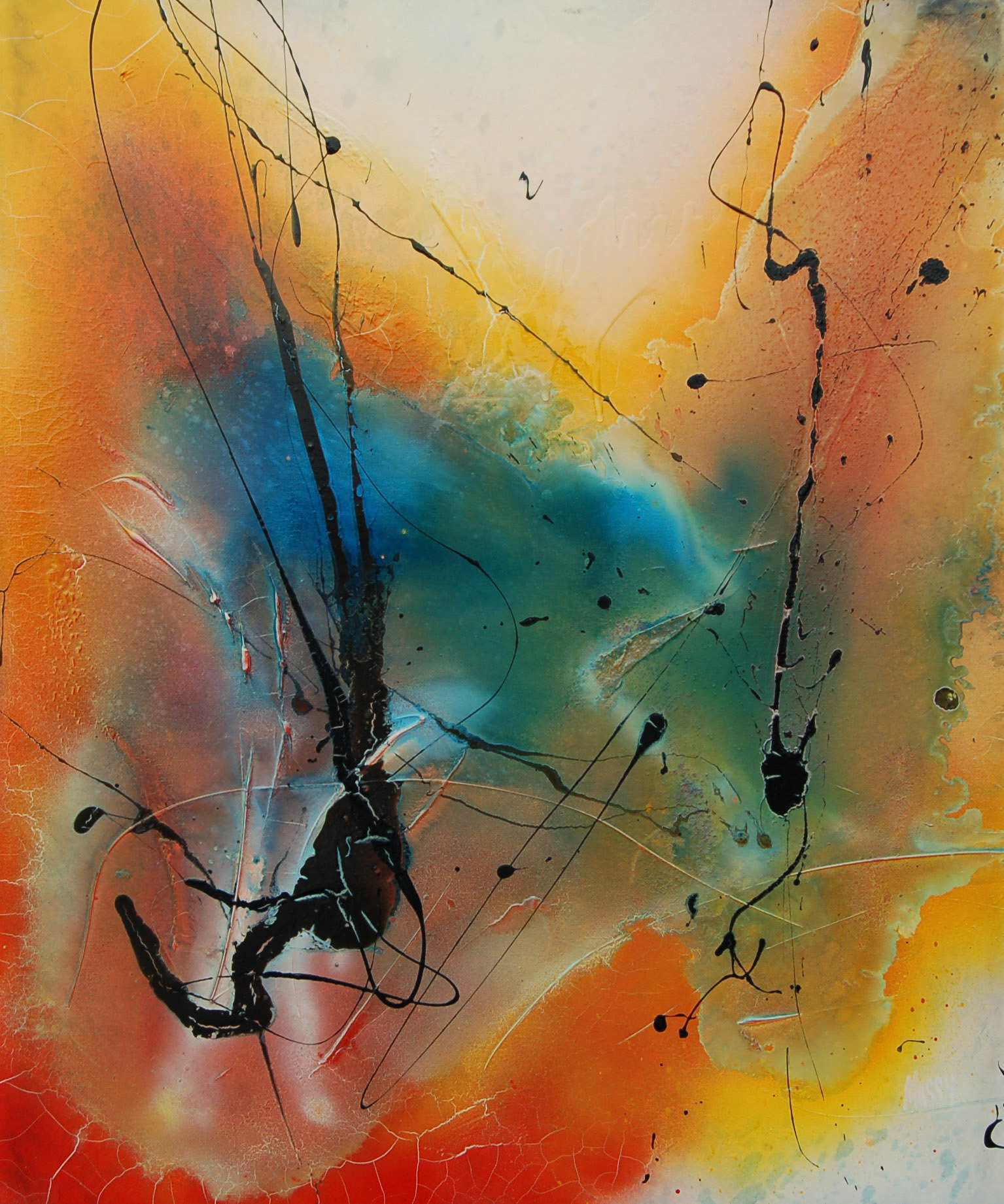 Come on Baby, This is Our Dream - 48"x40" - Mixed media on canvas
