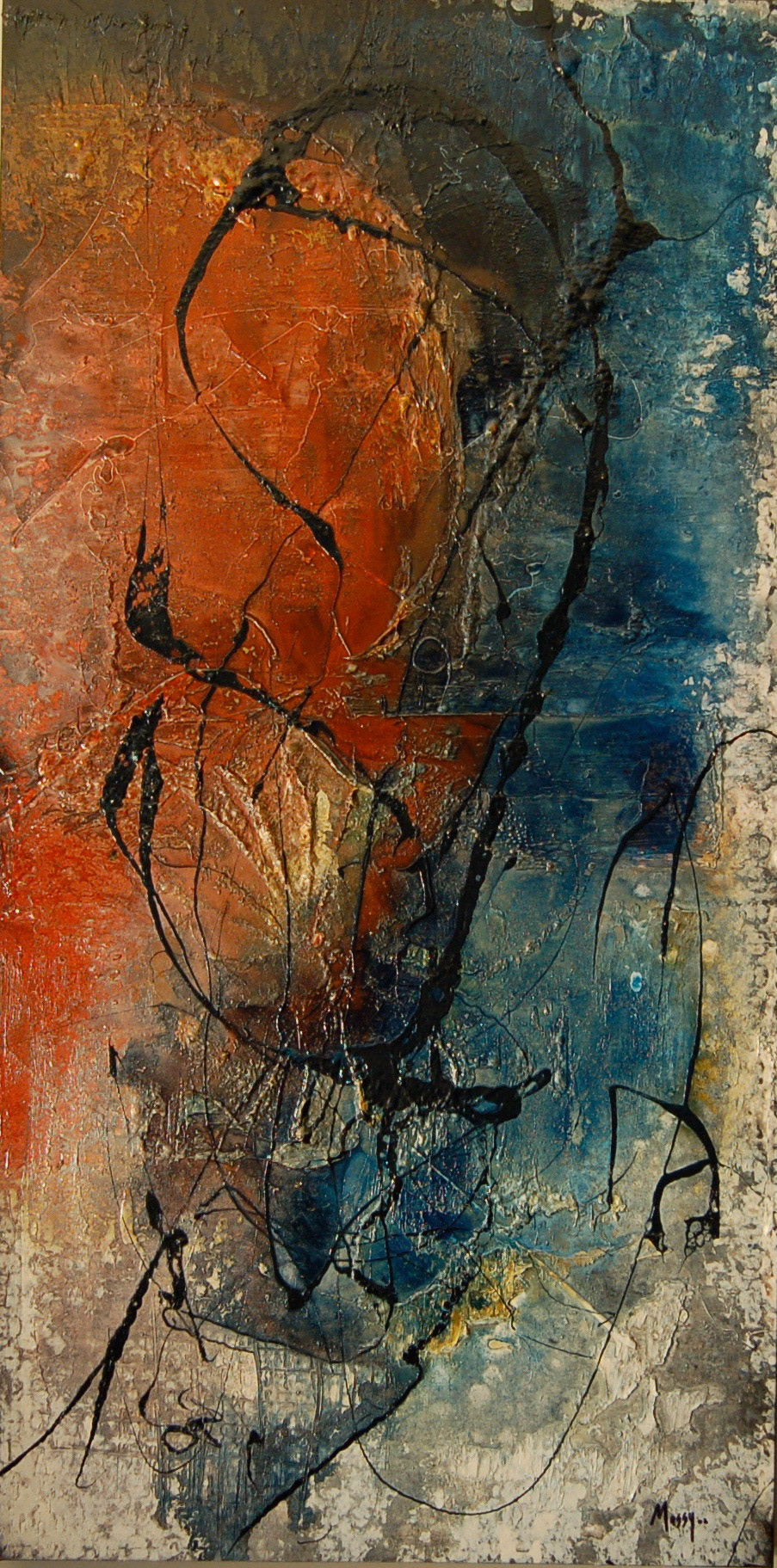 Say you will - 48"x24" - Mixed media on canvas