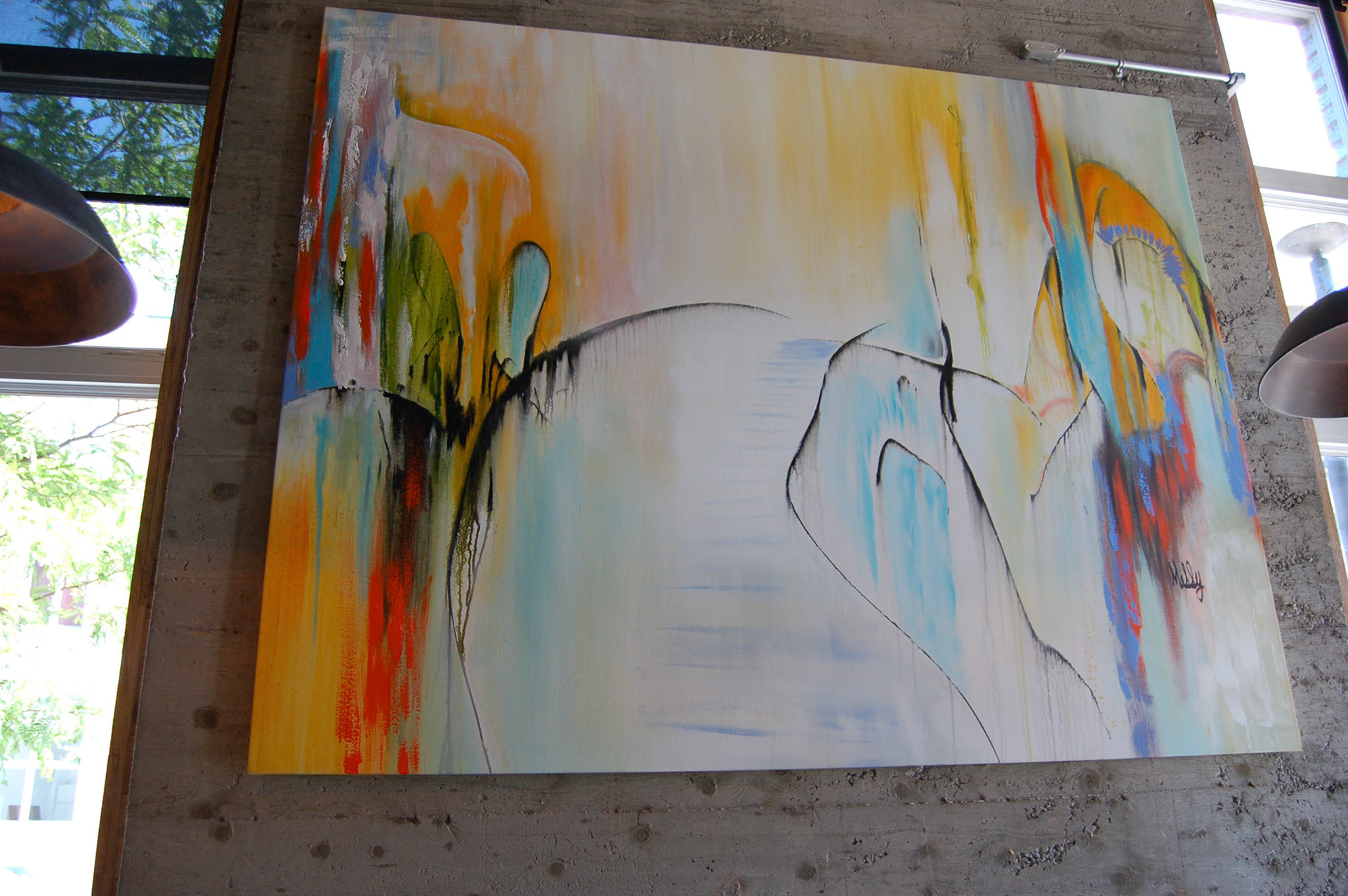 Shaping the rough - 60"x72" - Acrylic on canvas