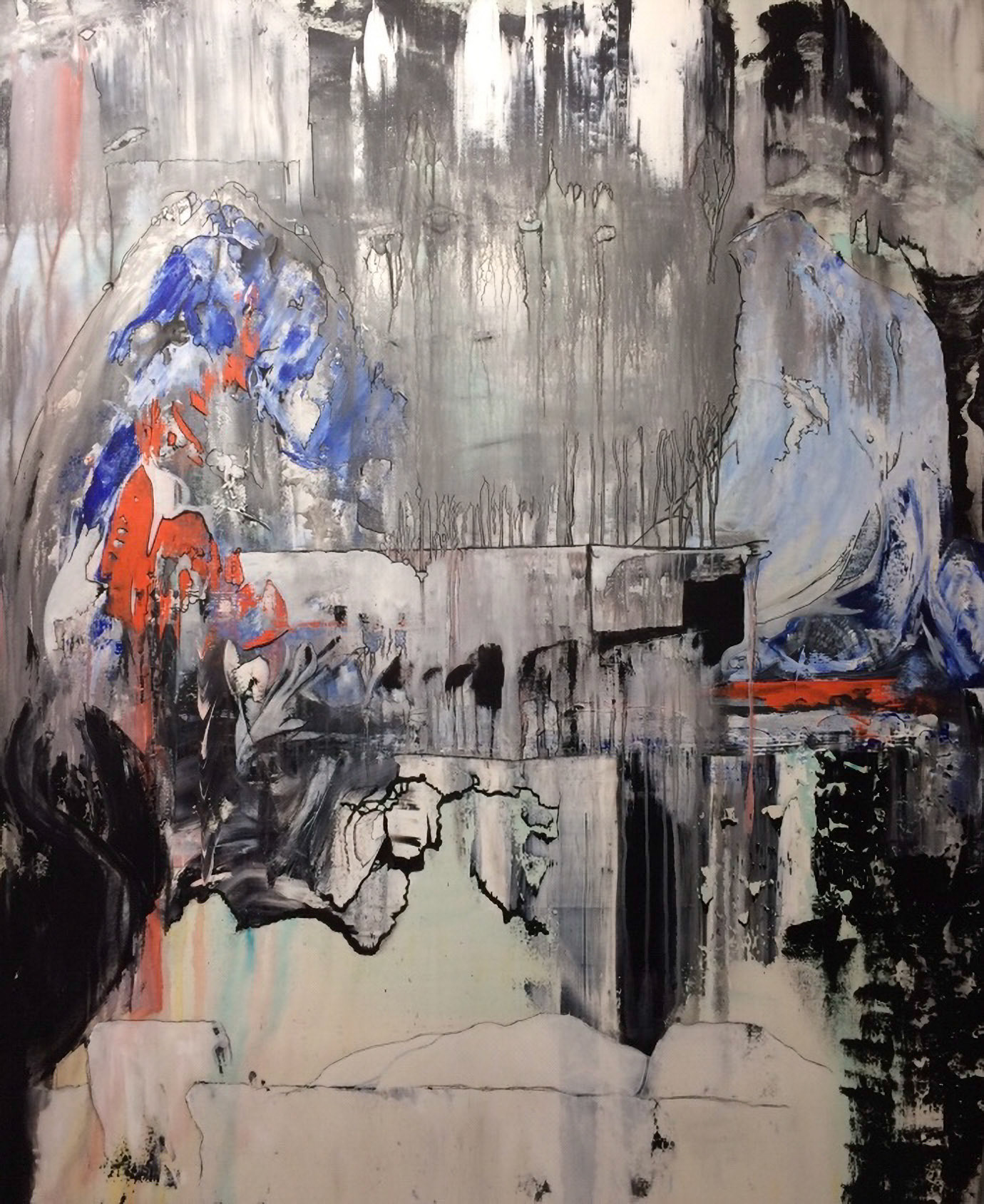 I Will Not Forget You - 73"x59" - Mixed media on canvas
