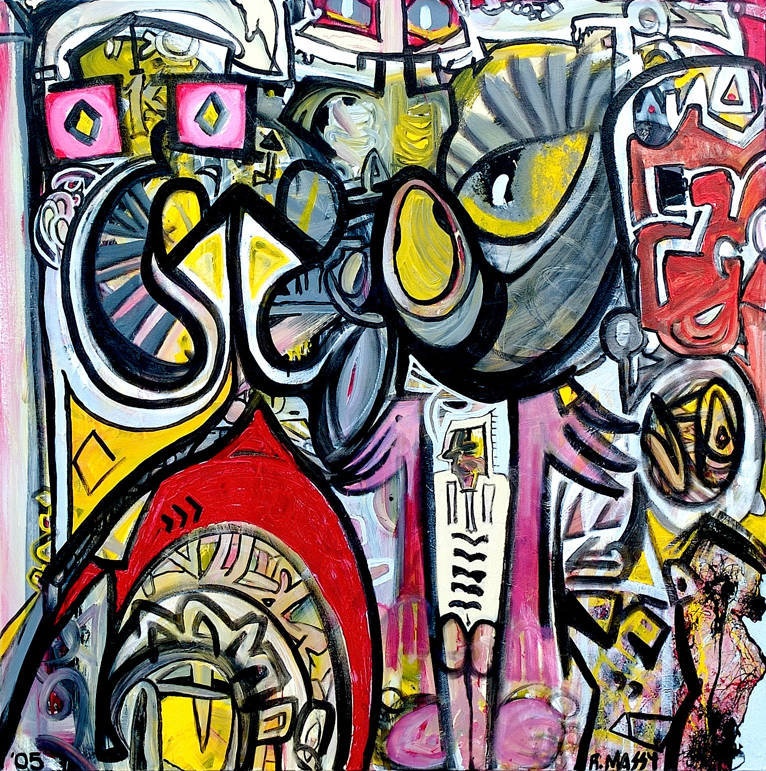 Symphony Magistral - 48"x48" - Mixed media on canvas