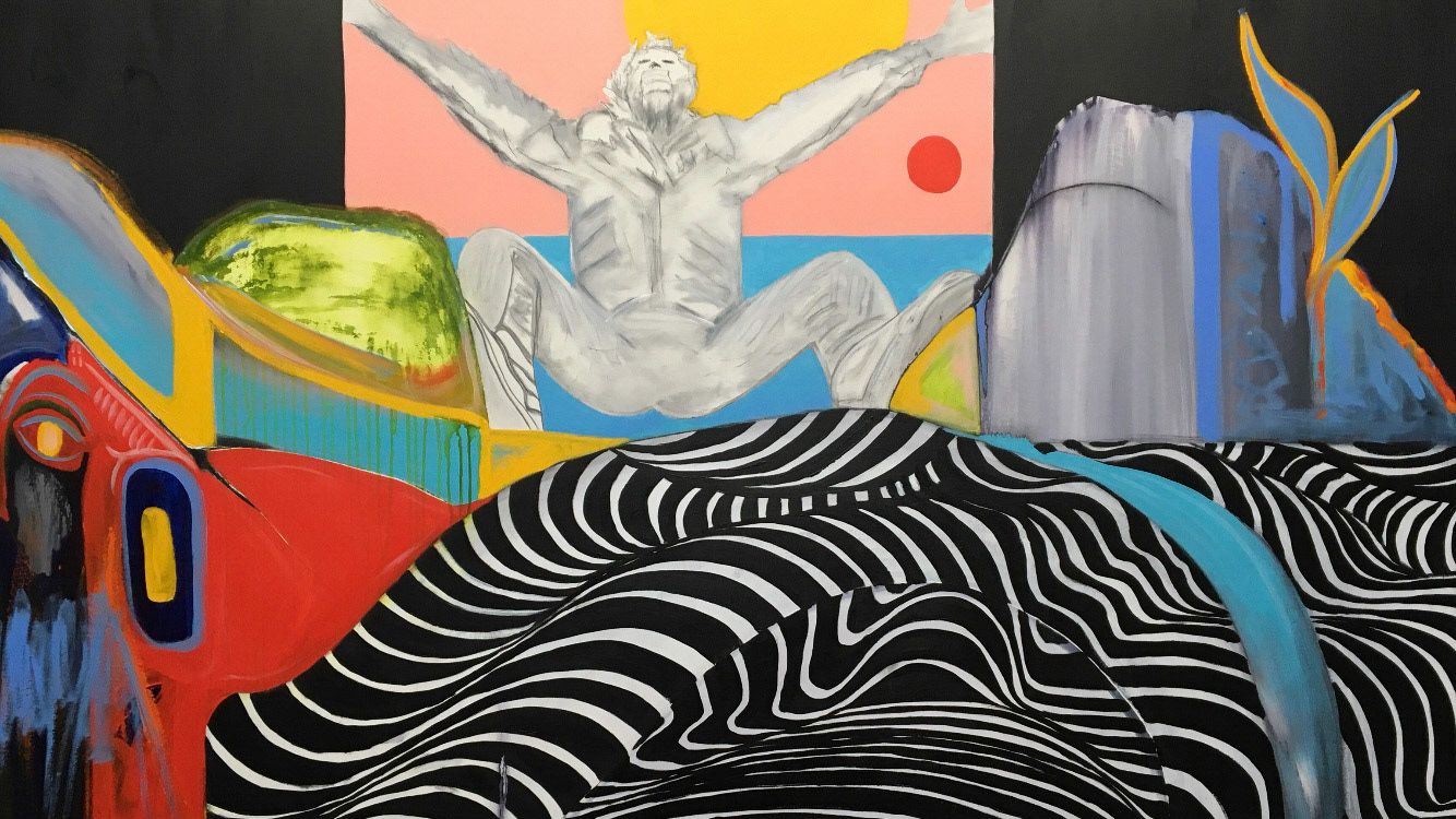 Hidden Treasure - 42"x72" - Mixed media on canvas