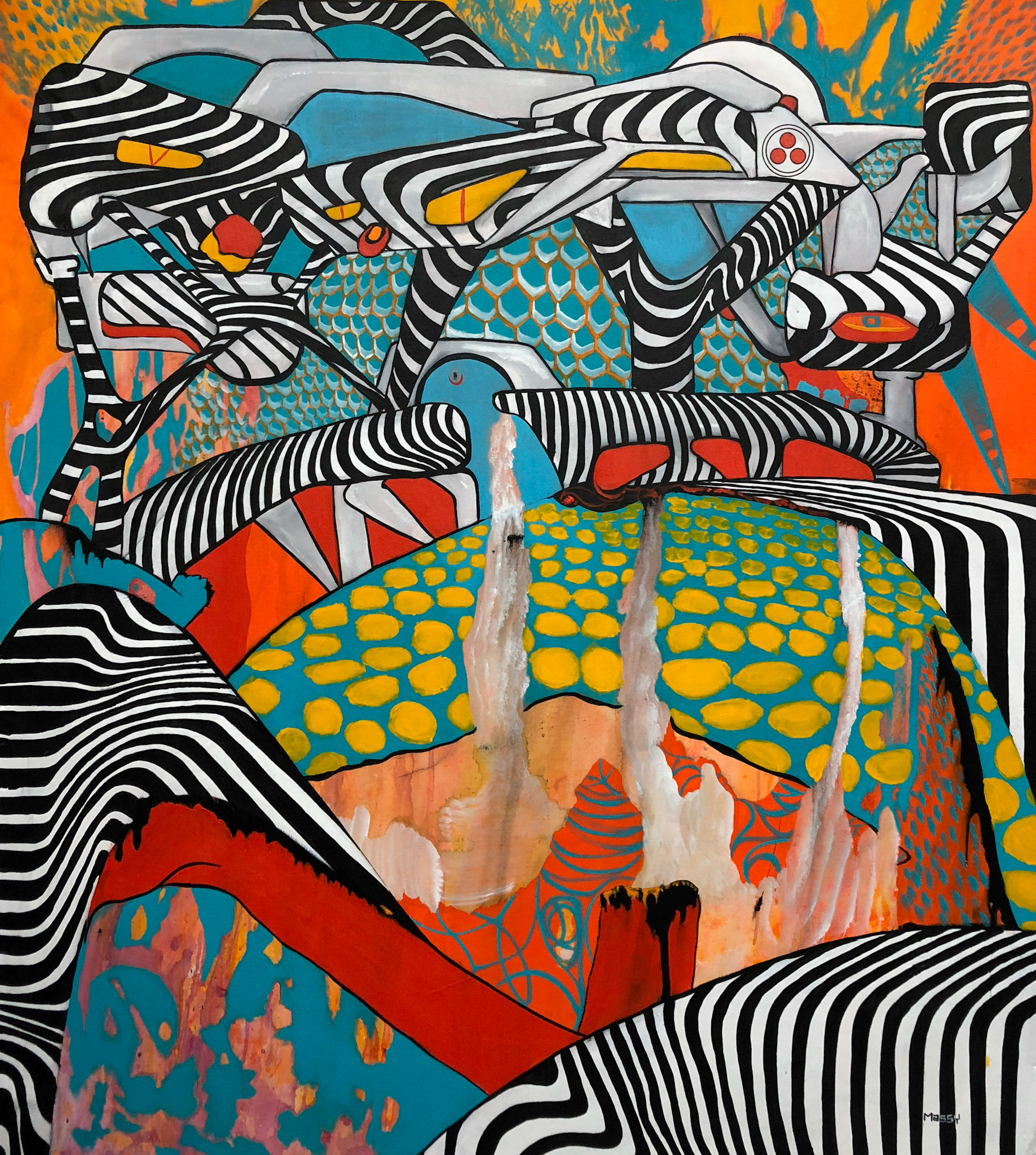 Everything is gonna be alright - 60"x48" - Mixed media on canvas