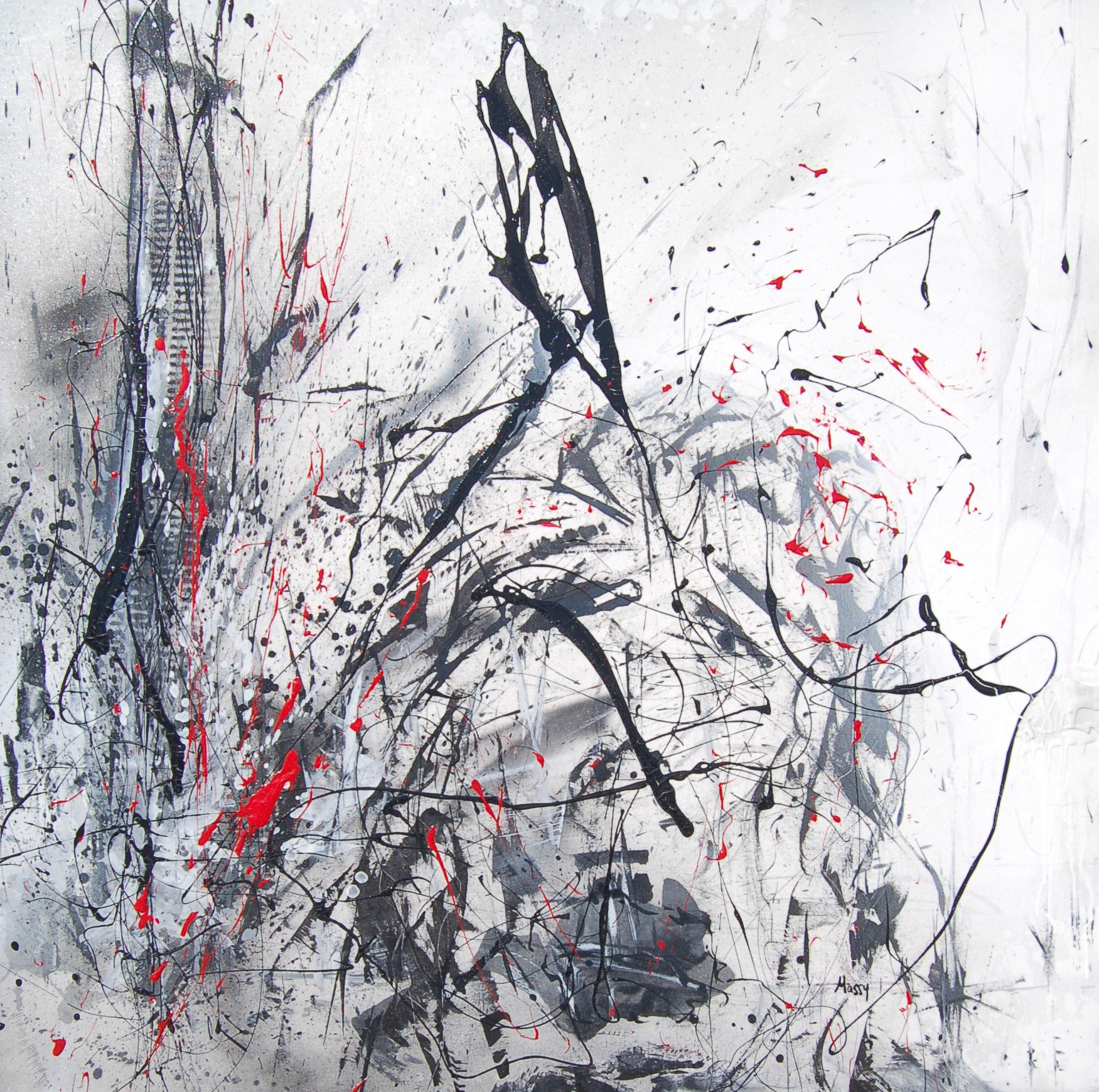 Layer Caked - 48"x48" - Mixed Media on canvas