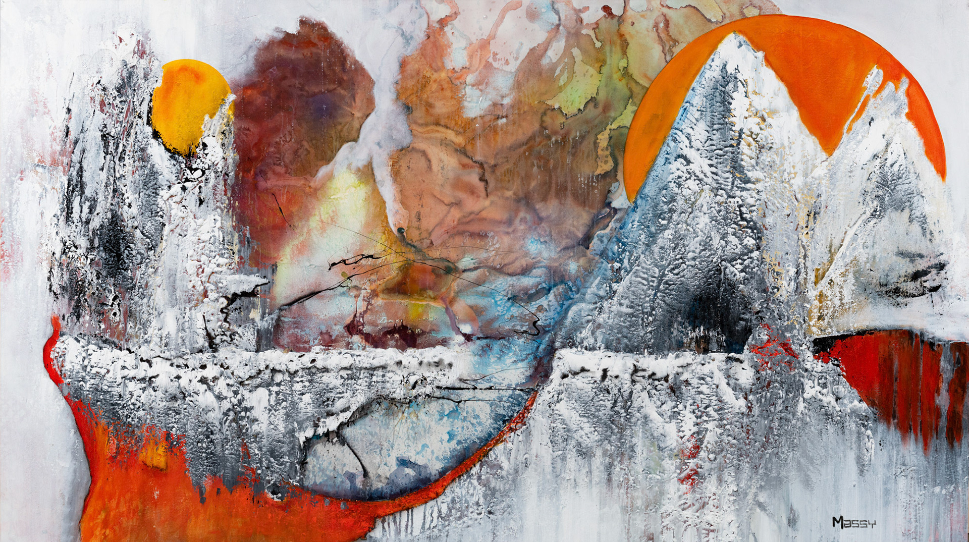 Nibiru 2 - 59"x84" - Mixed media on canvas
