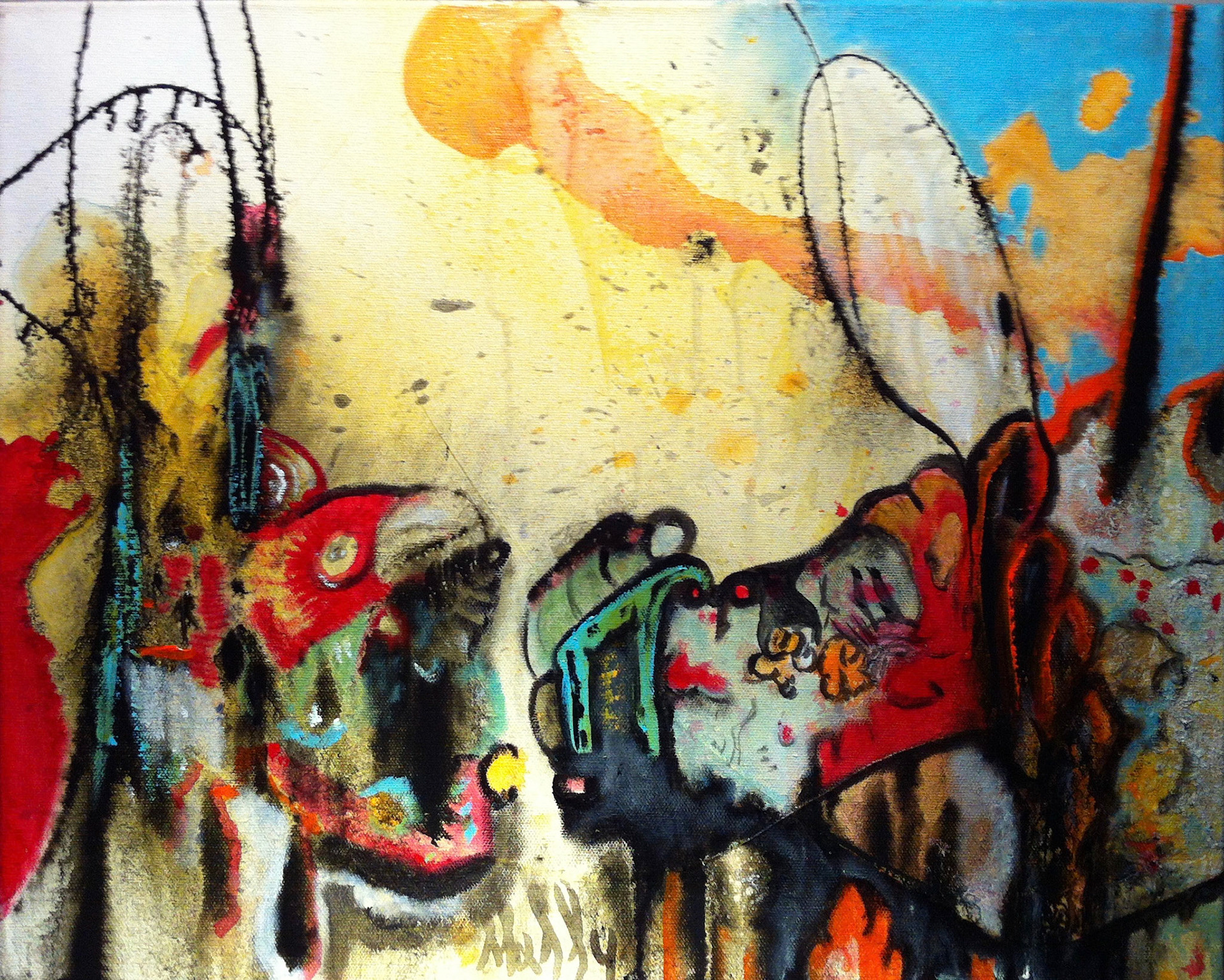 The Anishinaabe - 20"x24" - Acrylic on canvas