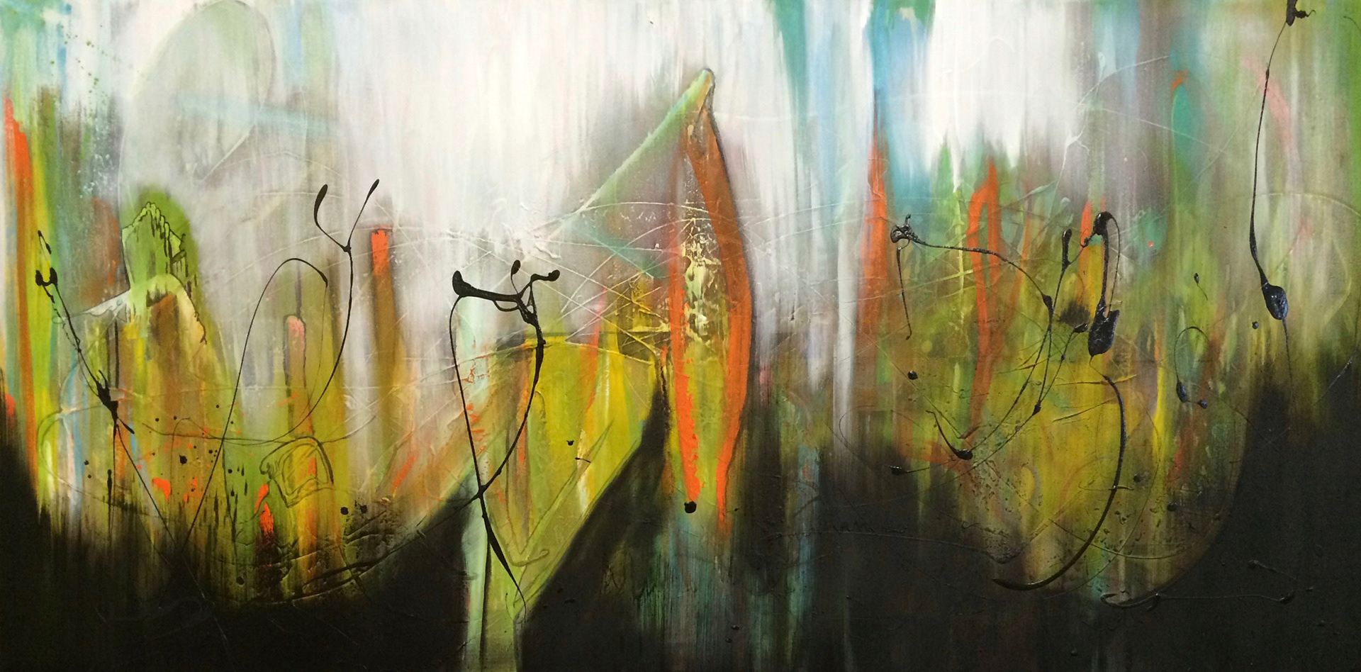 Illumination - 36"x60" - Mixed Media on canvas