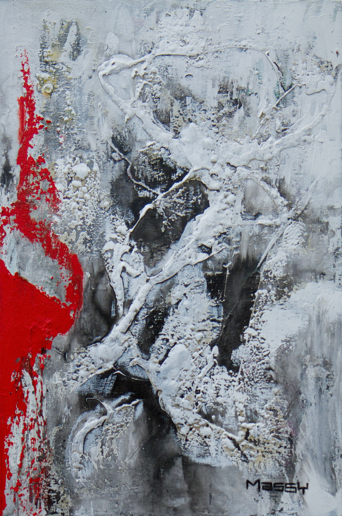 The Incarnation of Maïa - 36"x24" - Mixed media on canvas