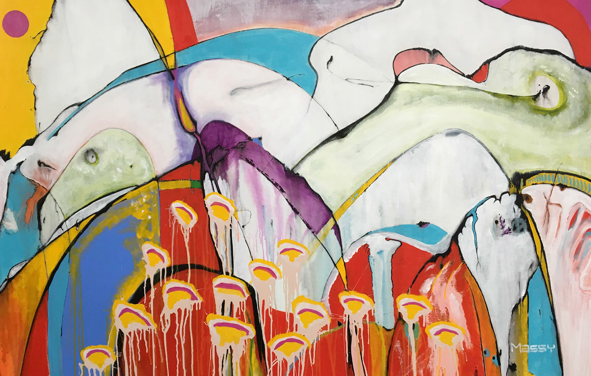 Secret Garden - 40.5"x61" - Mixed media on canvas
