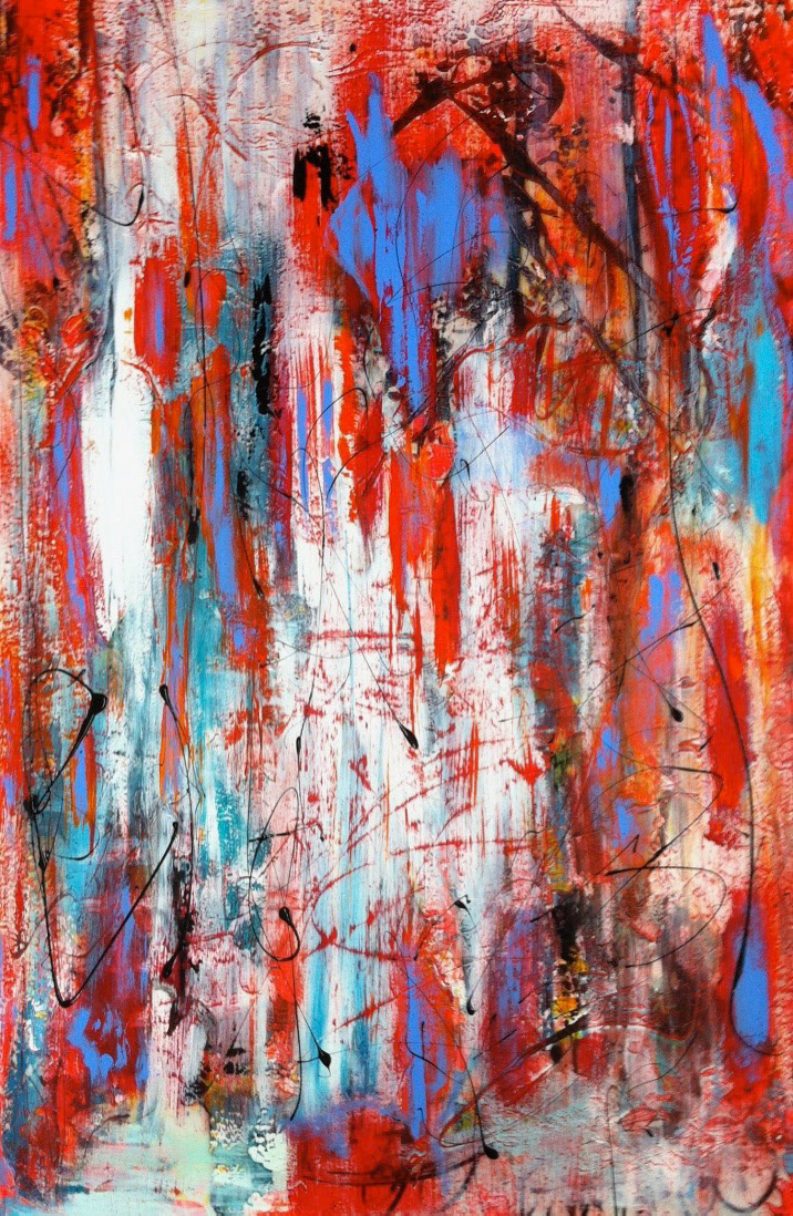 Keep the Lovelight burnin' - 60x40" - Acrylic, aerosol and charcoal on canvas