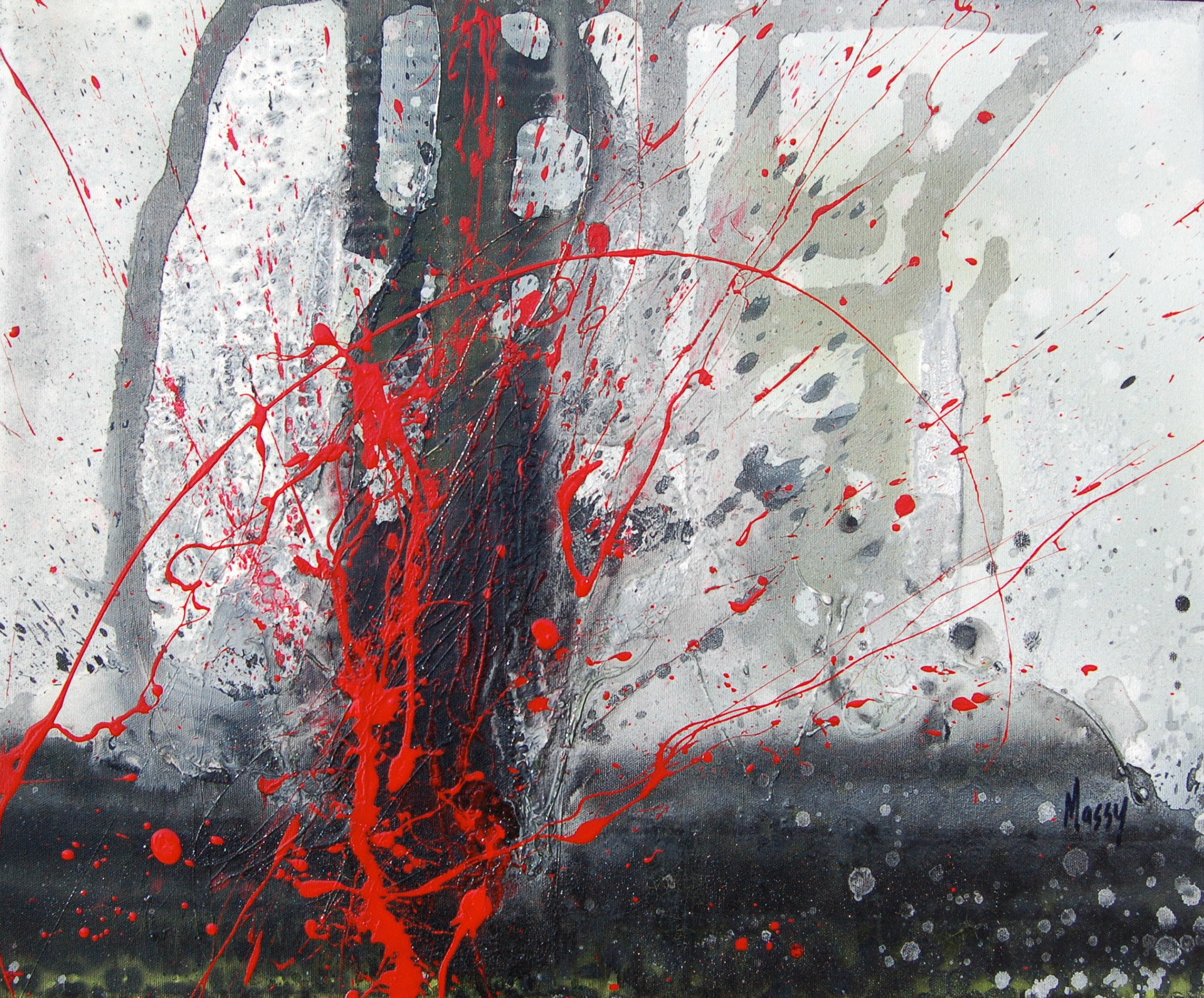 Witness - 20"x24" - Mixed Media on canvas