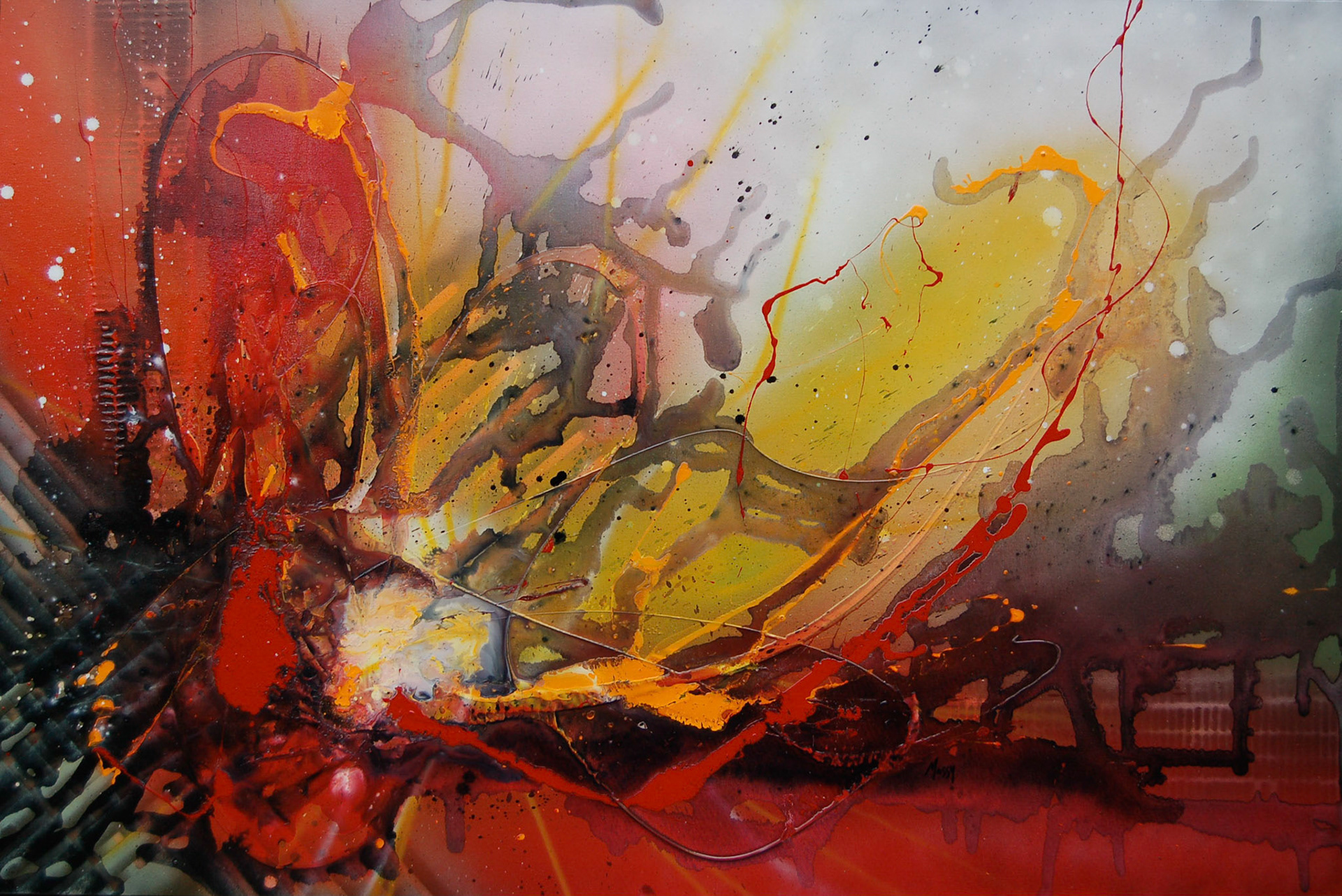 Unfinished Sympathy - 40"x60" - Mixed Media on canvas