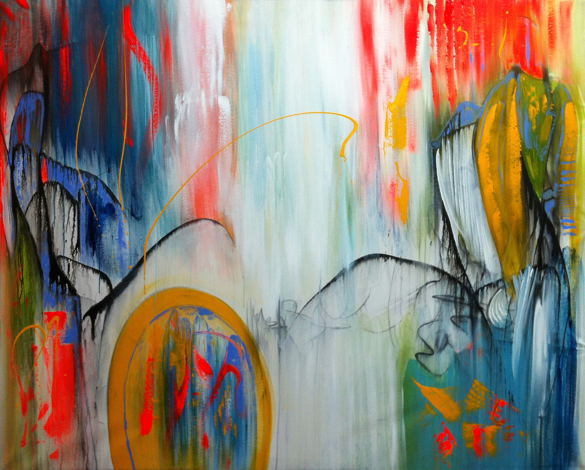 Always, Back to you - 60"x72" - Mixed media on canvas