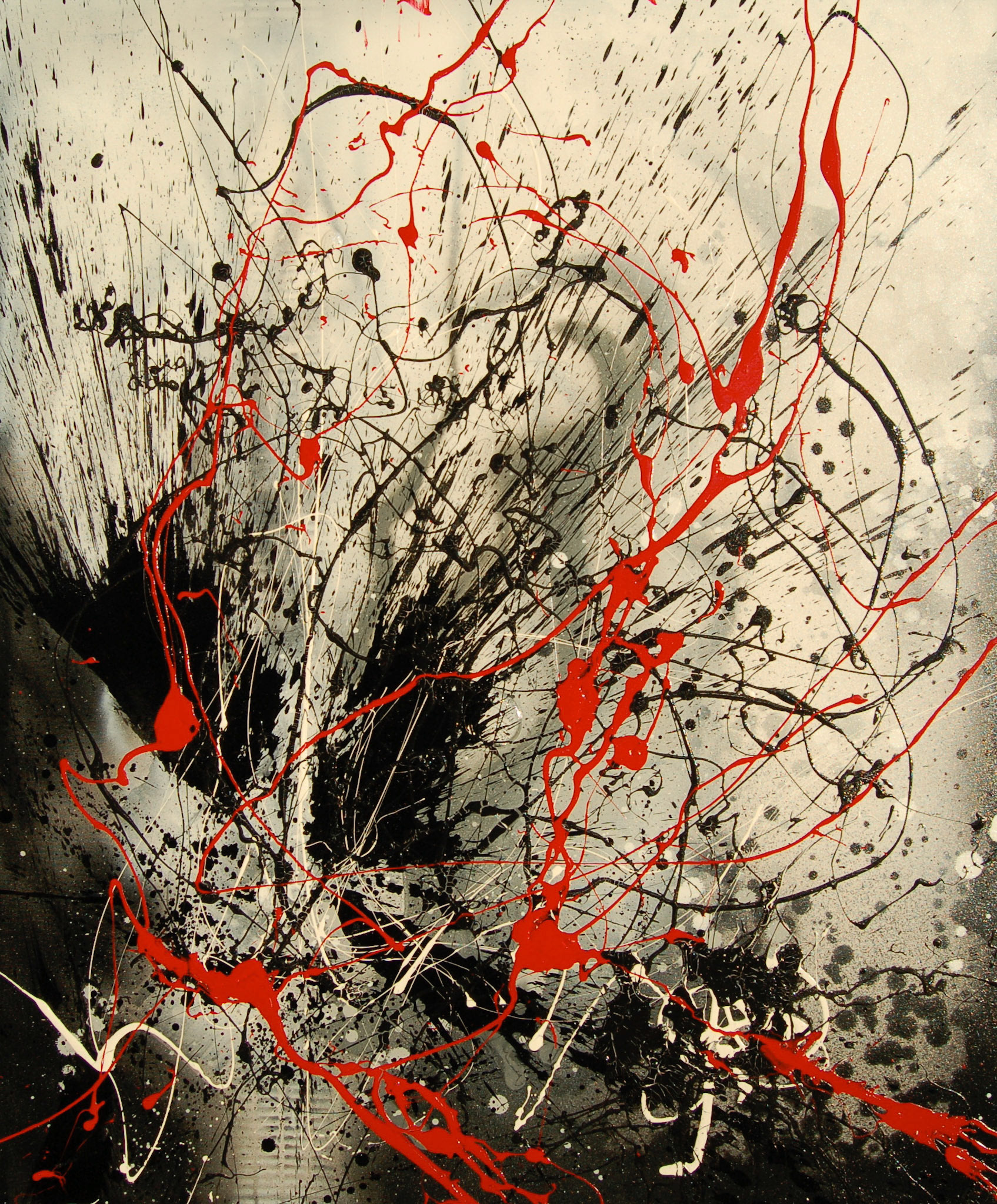 Vulnerability - 48"x40" - Mixed Media on canvas