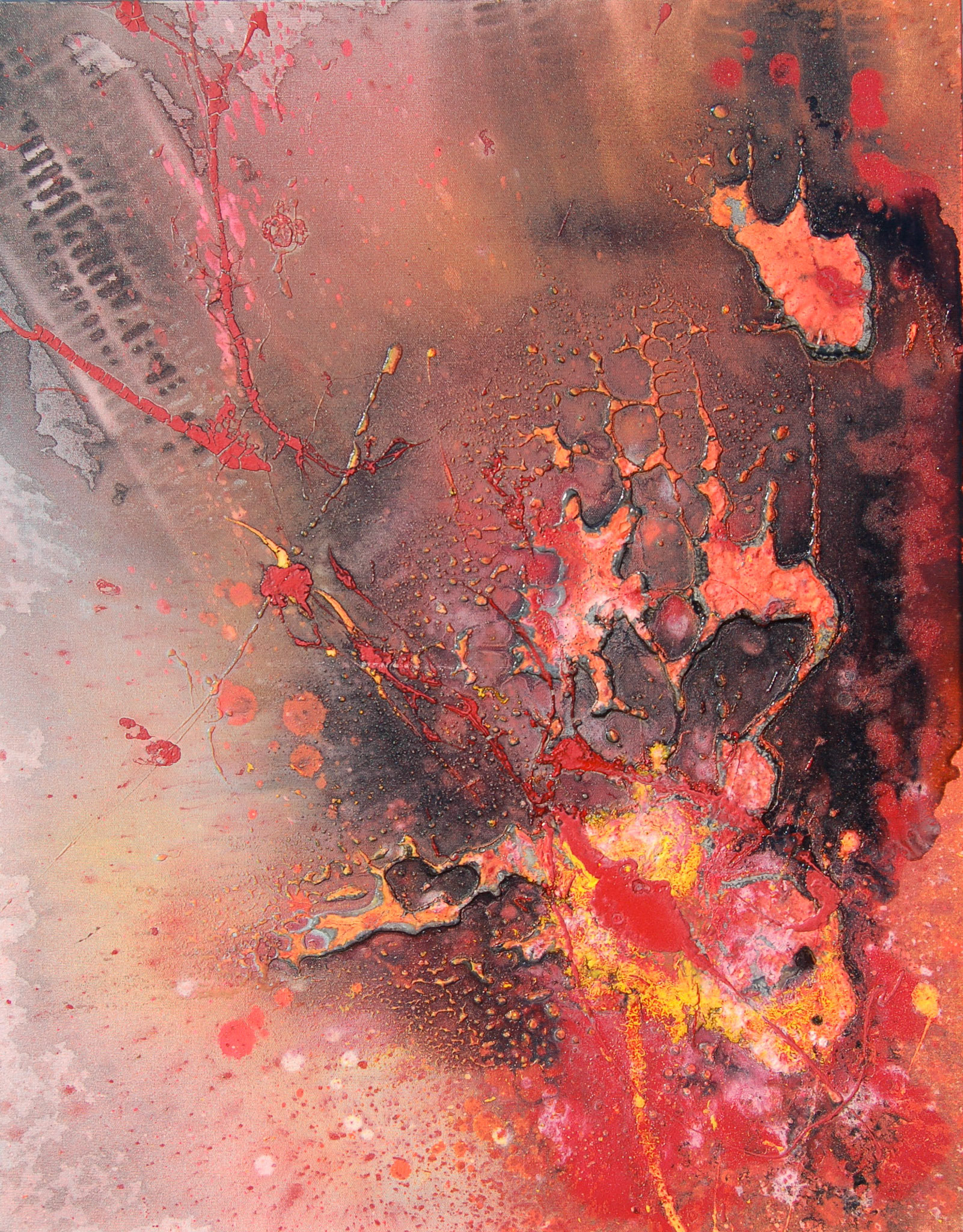 Return of the Pheonix - 28"x22" - Mixed Media on canvas