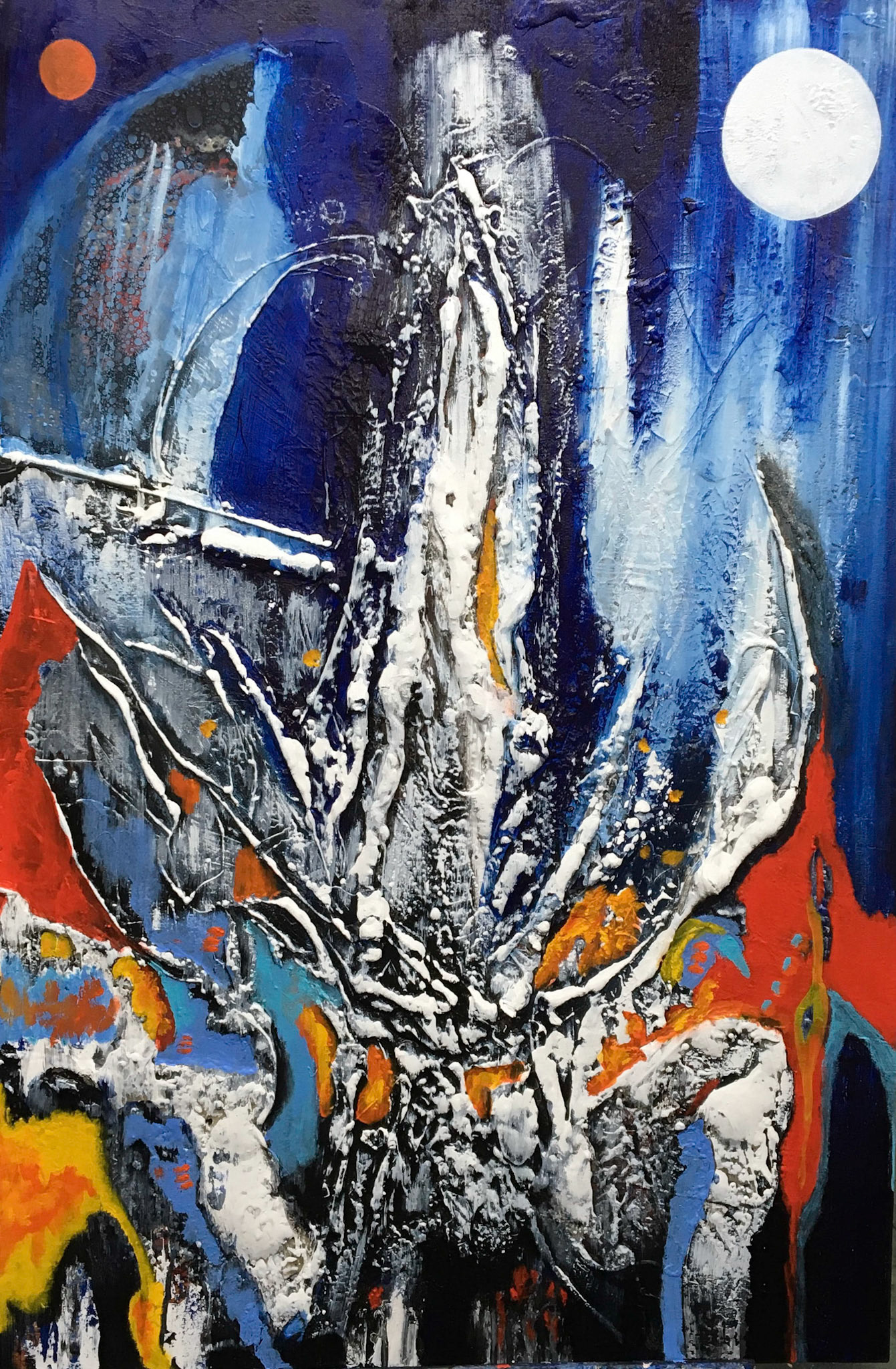 The Out - 36"x24" - Mixed media on canvas