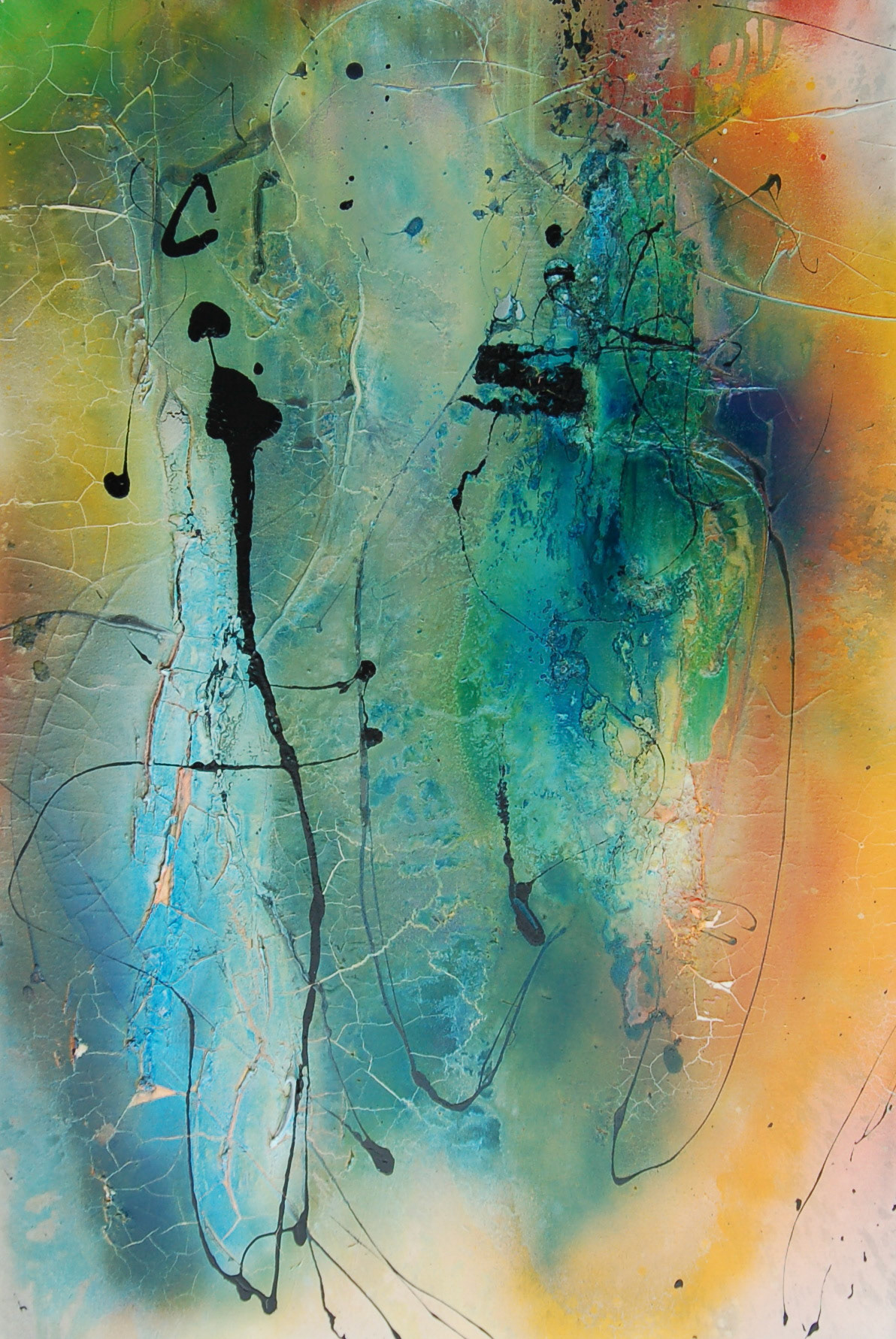 Rainy Day, Dream Away - 60"x40" - Mixed Media on canvas