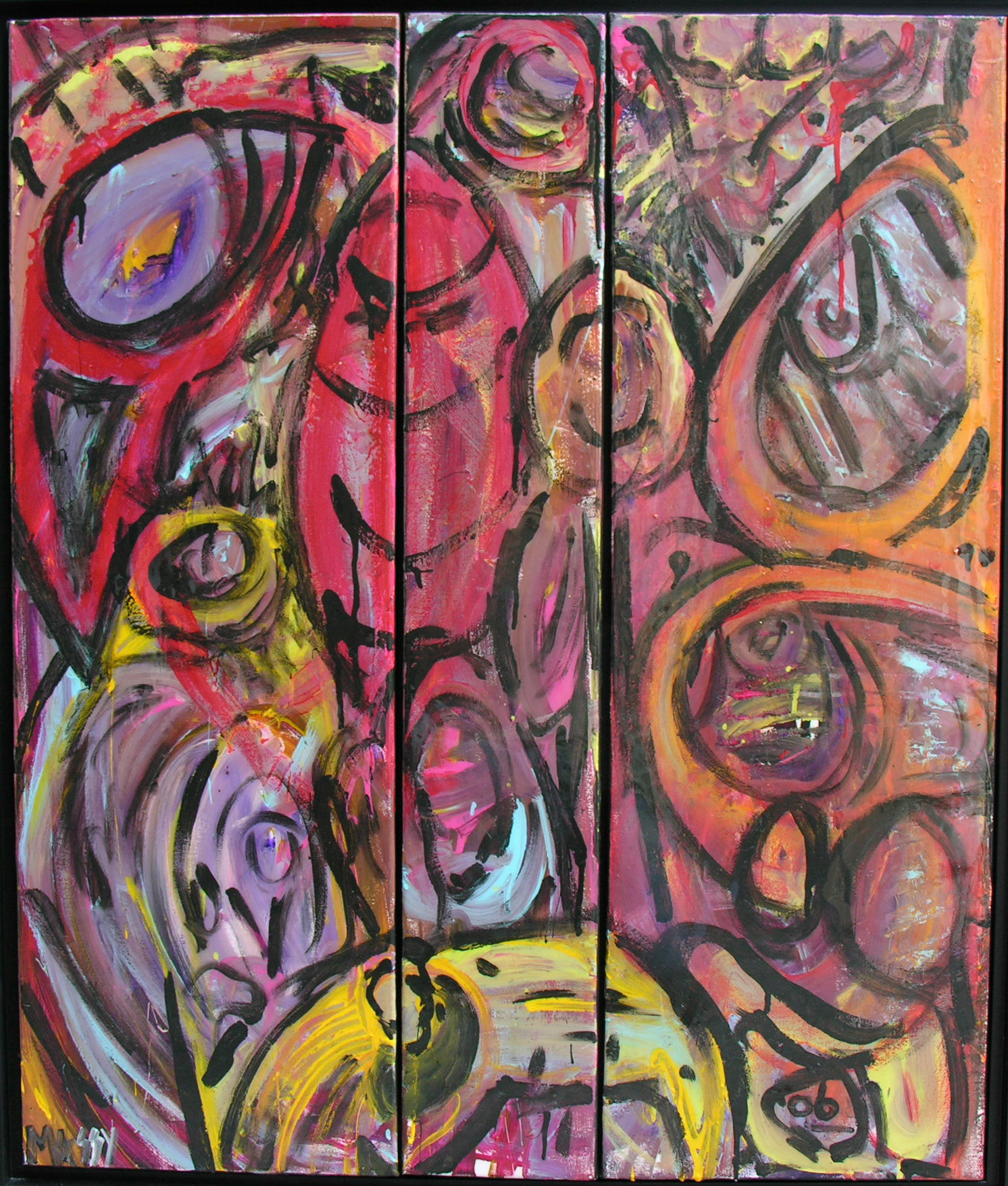 Birdy Num-Num - Mixed media on canvas + resin