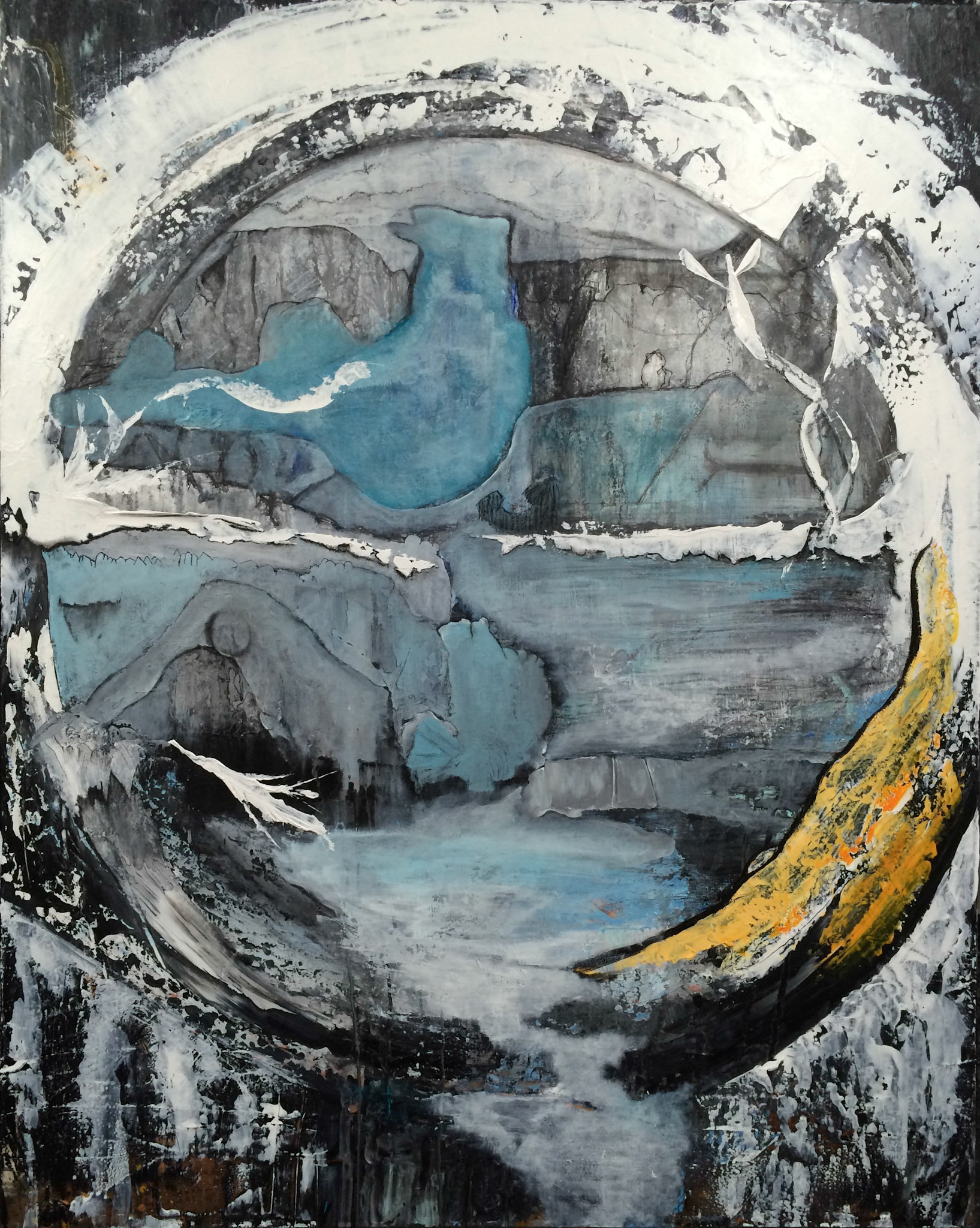 Reverie - 60"x48" - Mixed media on canvas