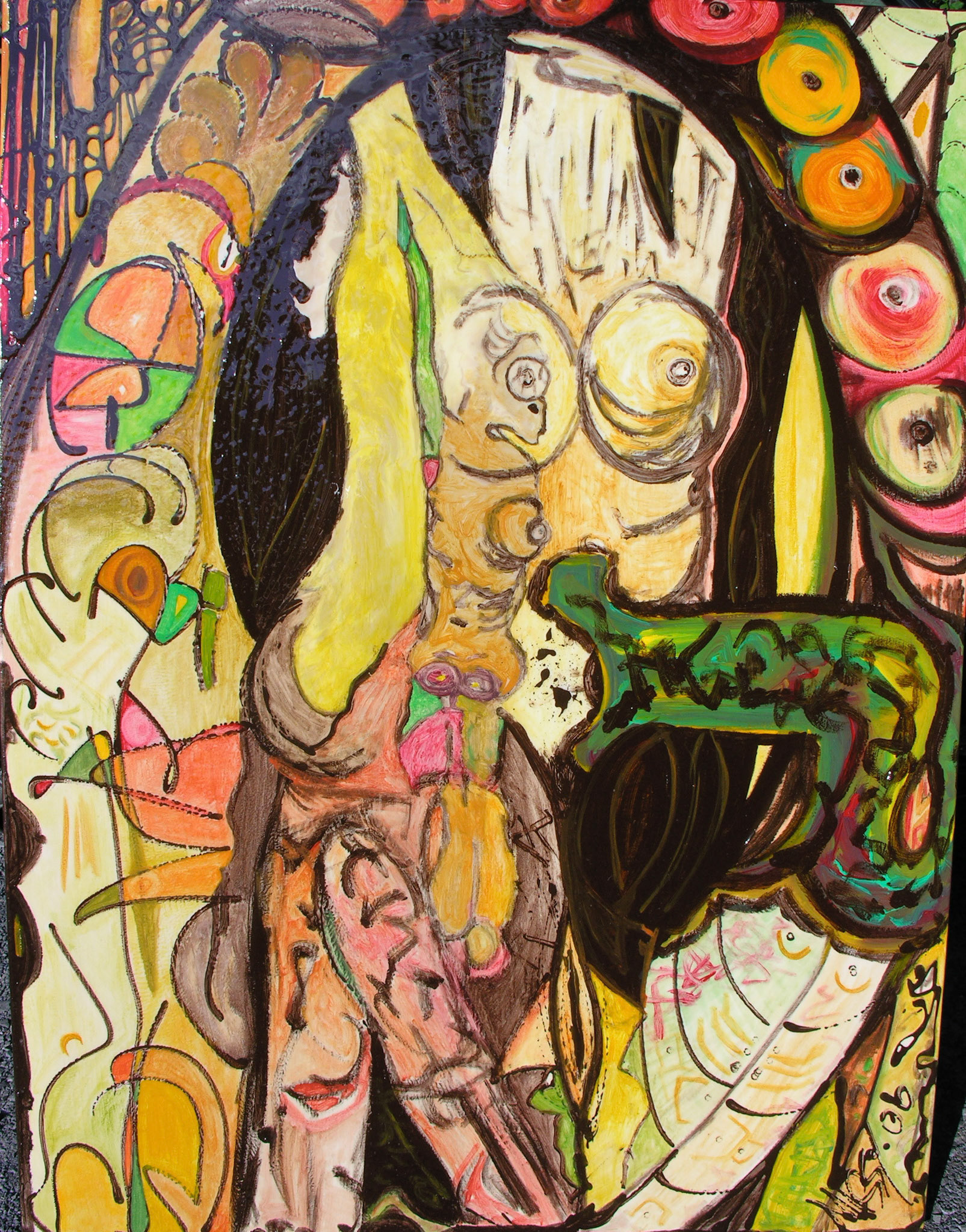 Mother Nature - 48"x36" - Mixed media on canvas