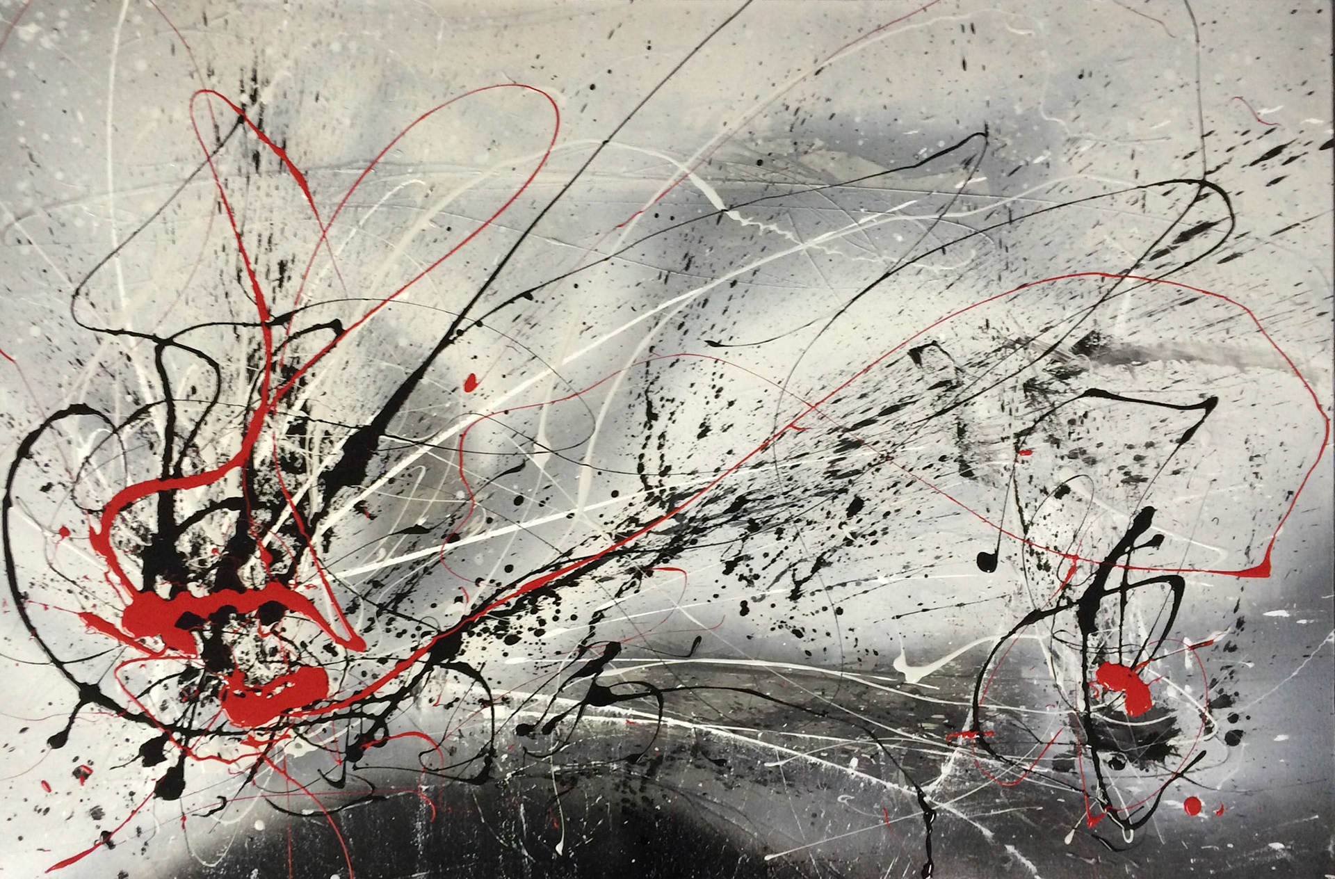 Listen to the Wind Blow - 48"x60" - Mixed media on canvas