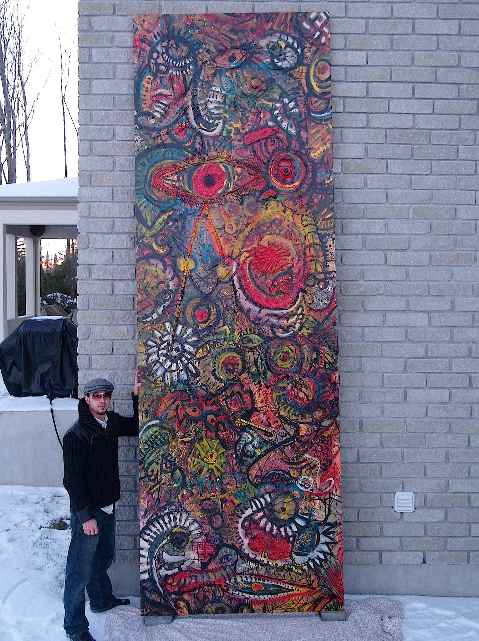 The Knights Of Oban - 168"x60" - Mixte media on canvas