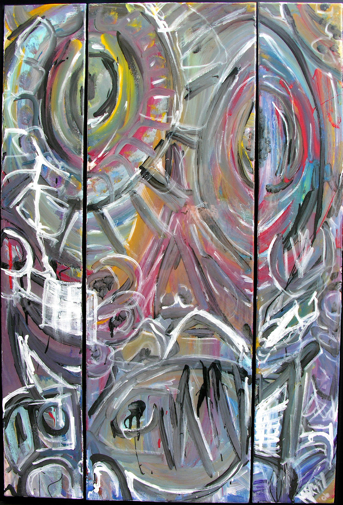 Zulu Fishing - 38.5"x26.75" - Mixed media on canvas + resin