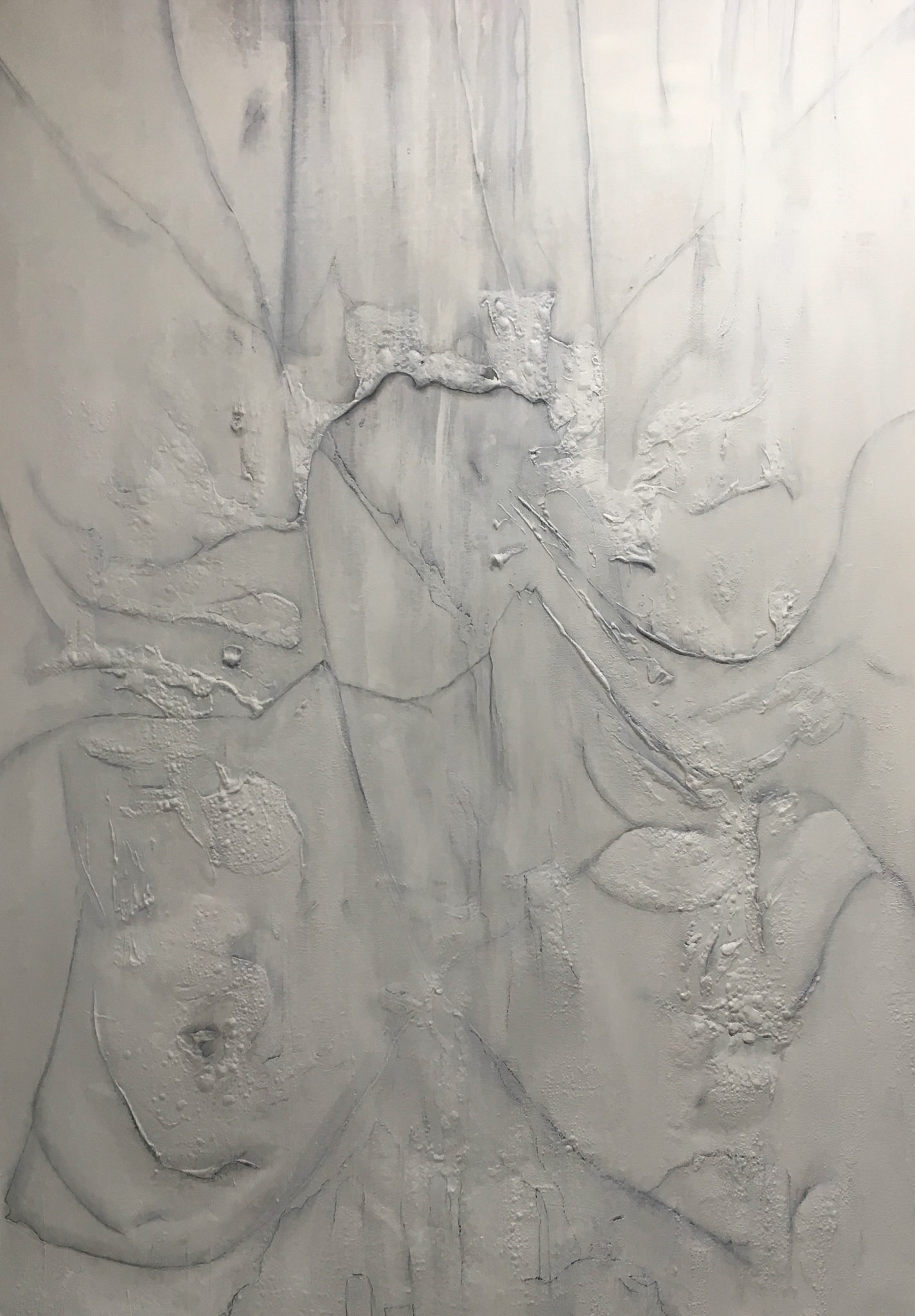 Dusty Lilac Dreams - 84"x107" - Mixed media on canvas